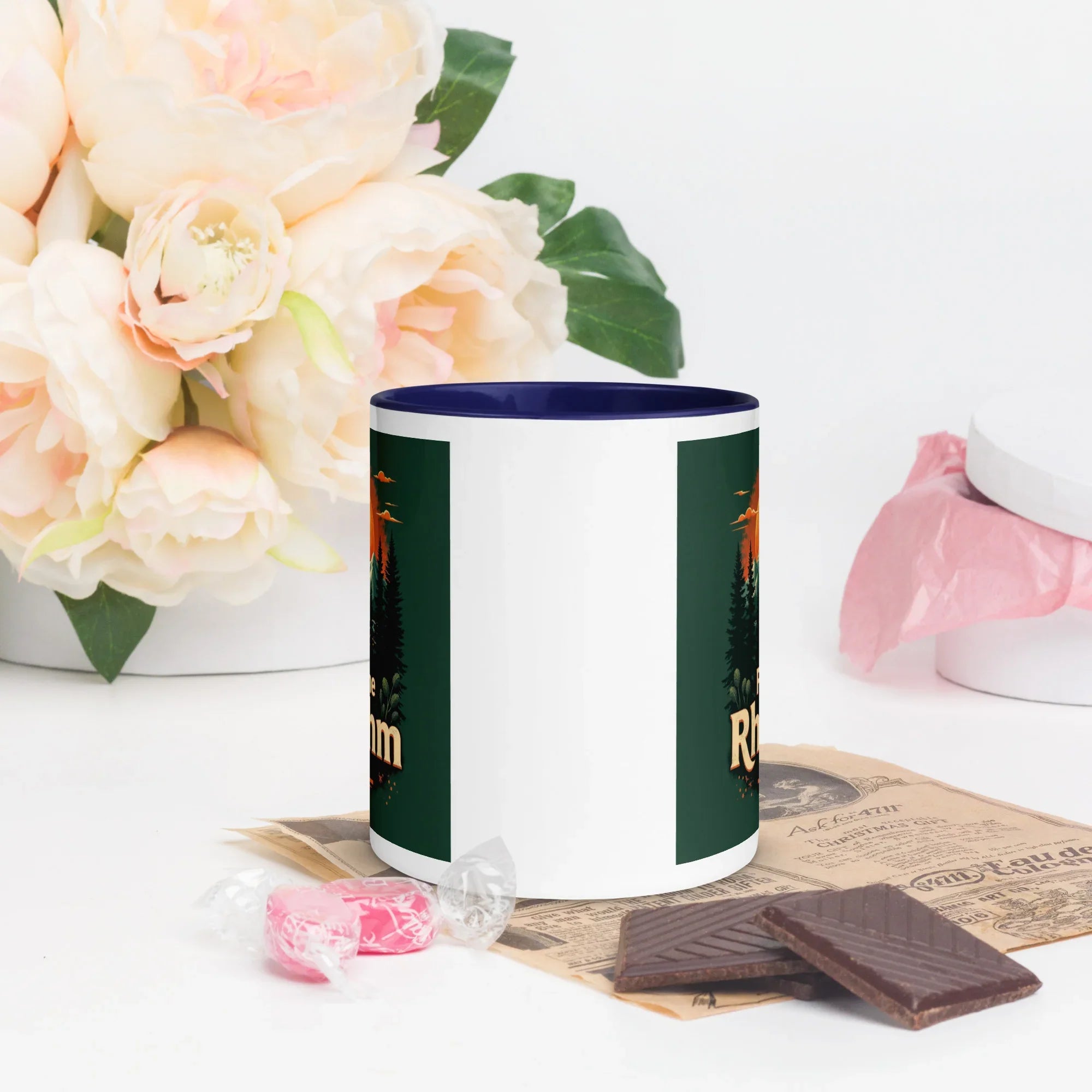 Feel The Rhythm Rise Mug – Nature-Inspired Sunrise Groove - RaZits