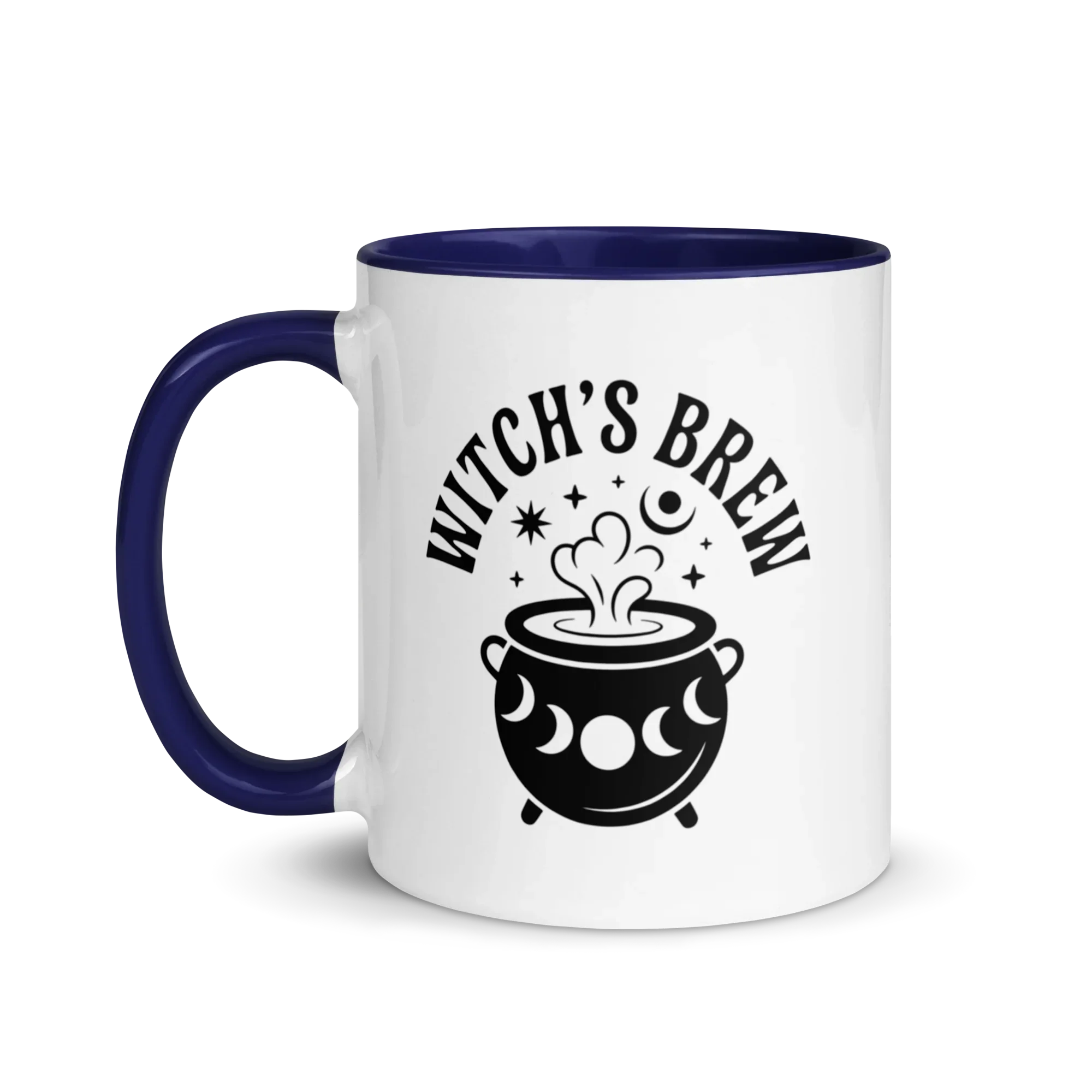Witch’s Brew Ceramic Mug – Moon Cauldron Design - RaZits