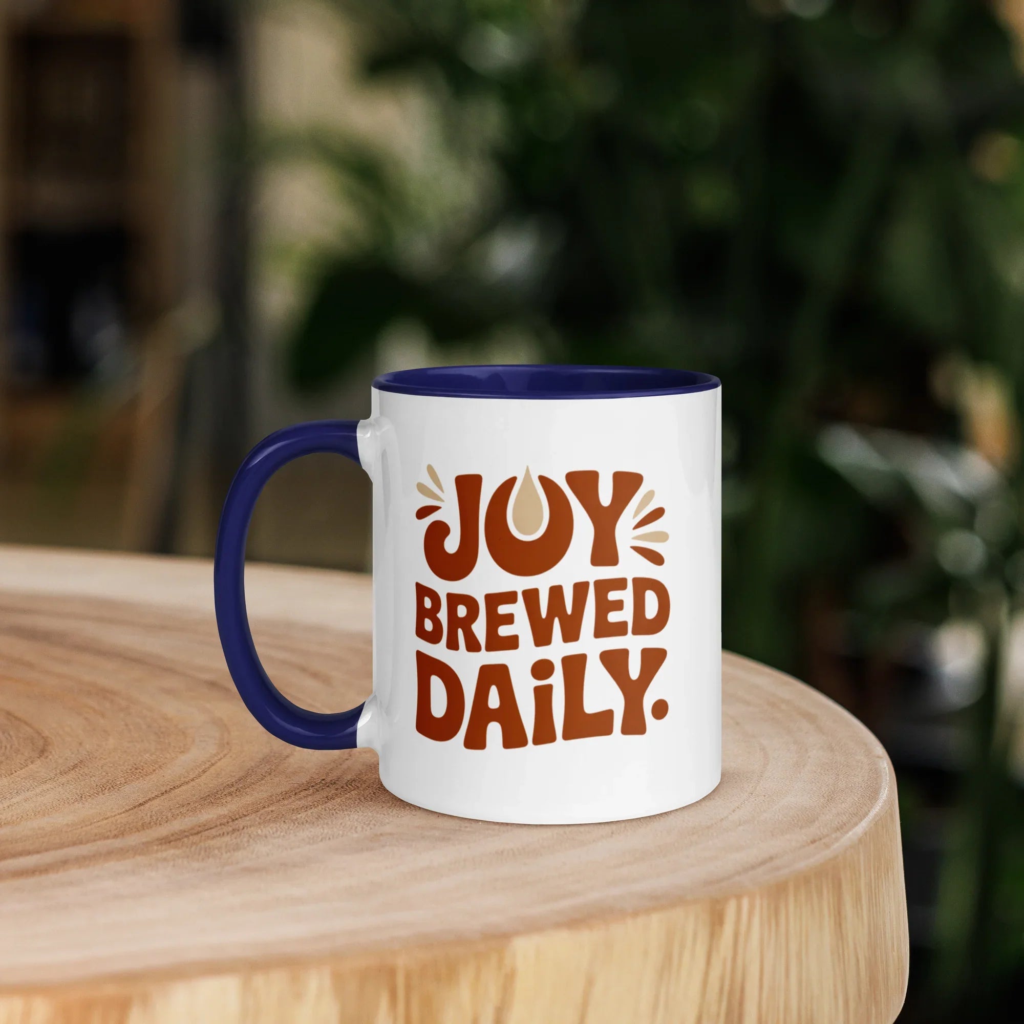 Joy Brewed Daily Ceramic Coffee Mug - RaZits