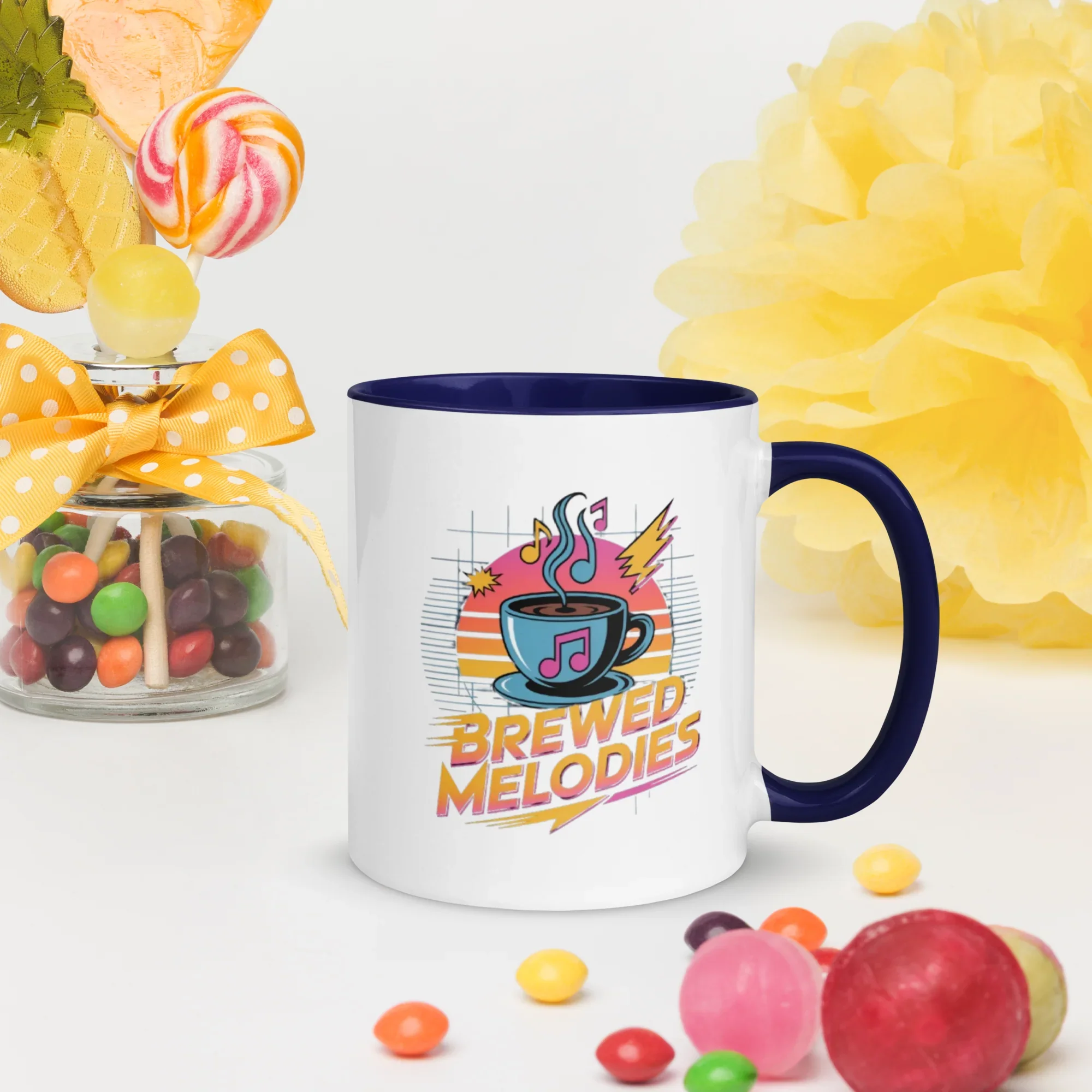 Brewed Melodies Mug – Retro Coffee Vibes for Music Lovers - RaZits