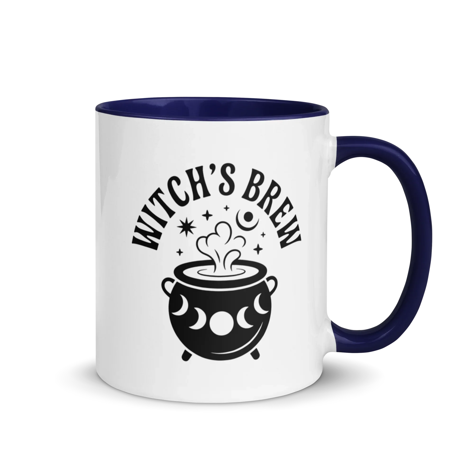 Witch’s Brew Ceramic Mug – Moon Cauldron Design - RaZits