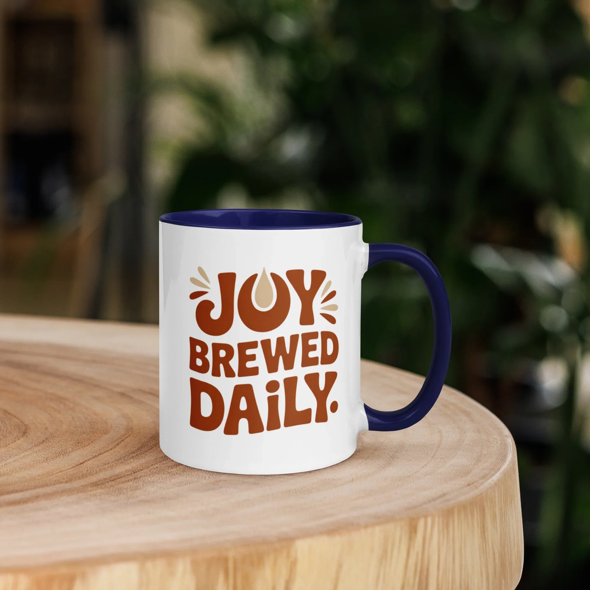Joy Brewed Daily Ceramic Coffee Mug - RaZits