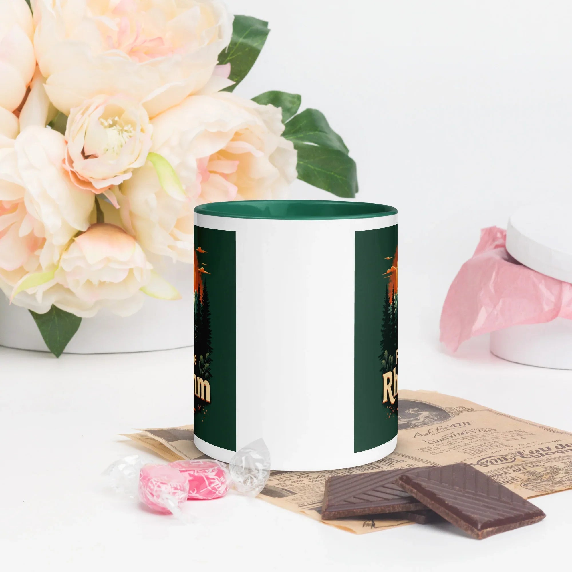 Feel The Rhythm Rise Mug – Nature-Inspired Sunrise Groove - RaZits