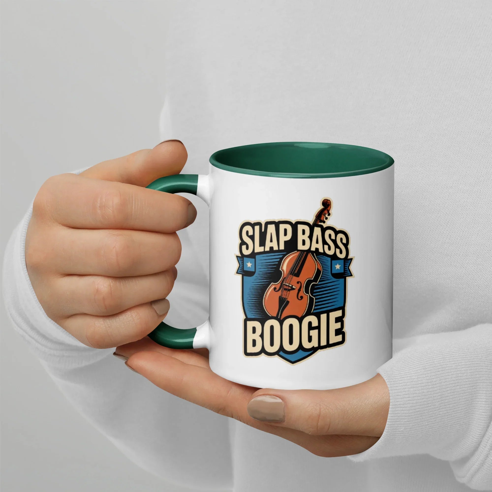 Slap Bass Boogie Retro Bass Ceramic Mug - RaZits
