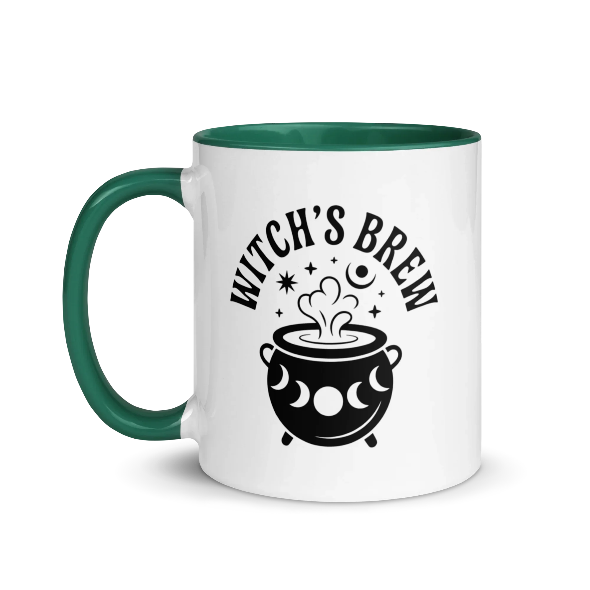 Witch’s Brew Ceramic Mug – Moon Cauldron Design - RaZits