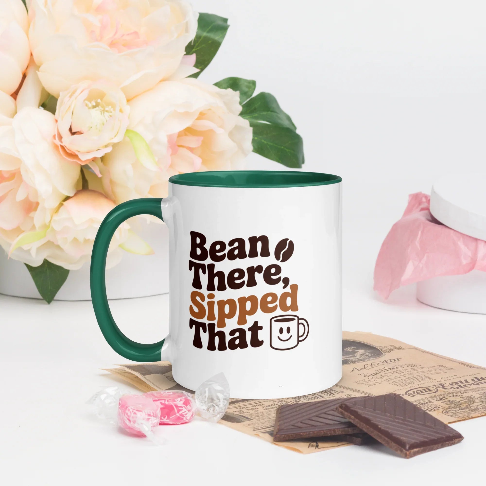 Bean There, Sipped That Ceramic Coffee Mug - RaZits