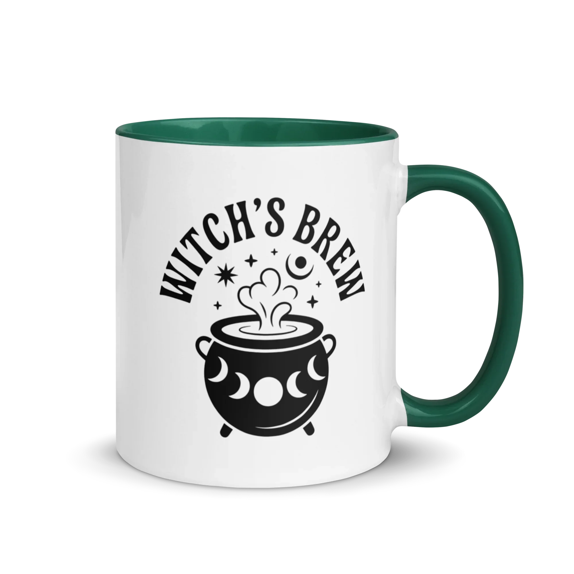 Witch’s Brew Ceramic Mug – Moon Cauldron Design - RaZits