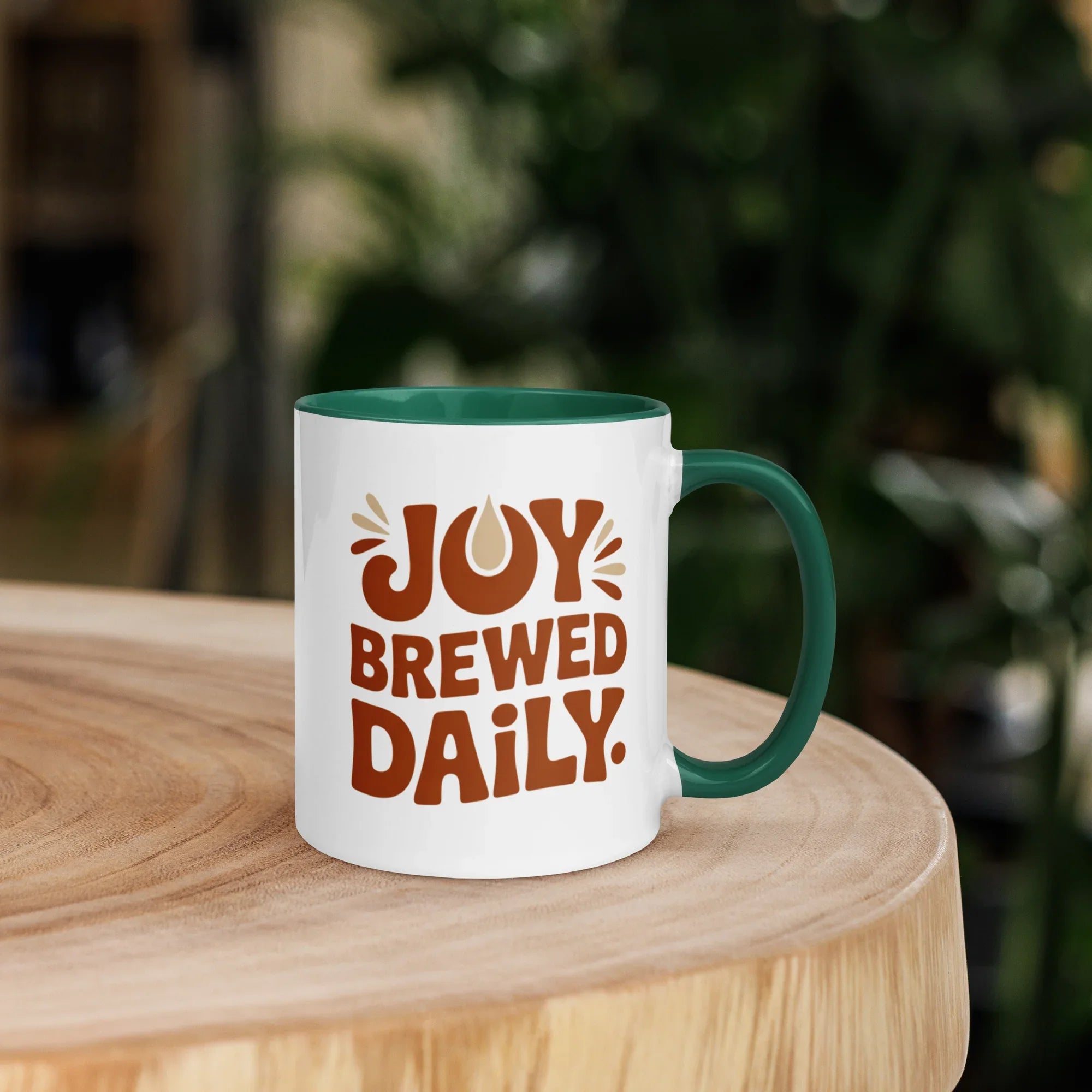 Joy Brewed Daily Ceramic Coffee Mug - RaZits