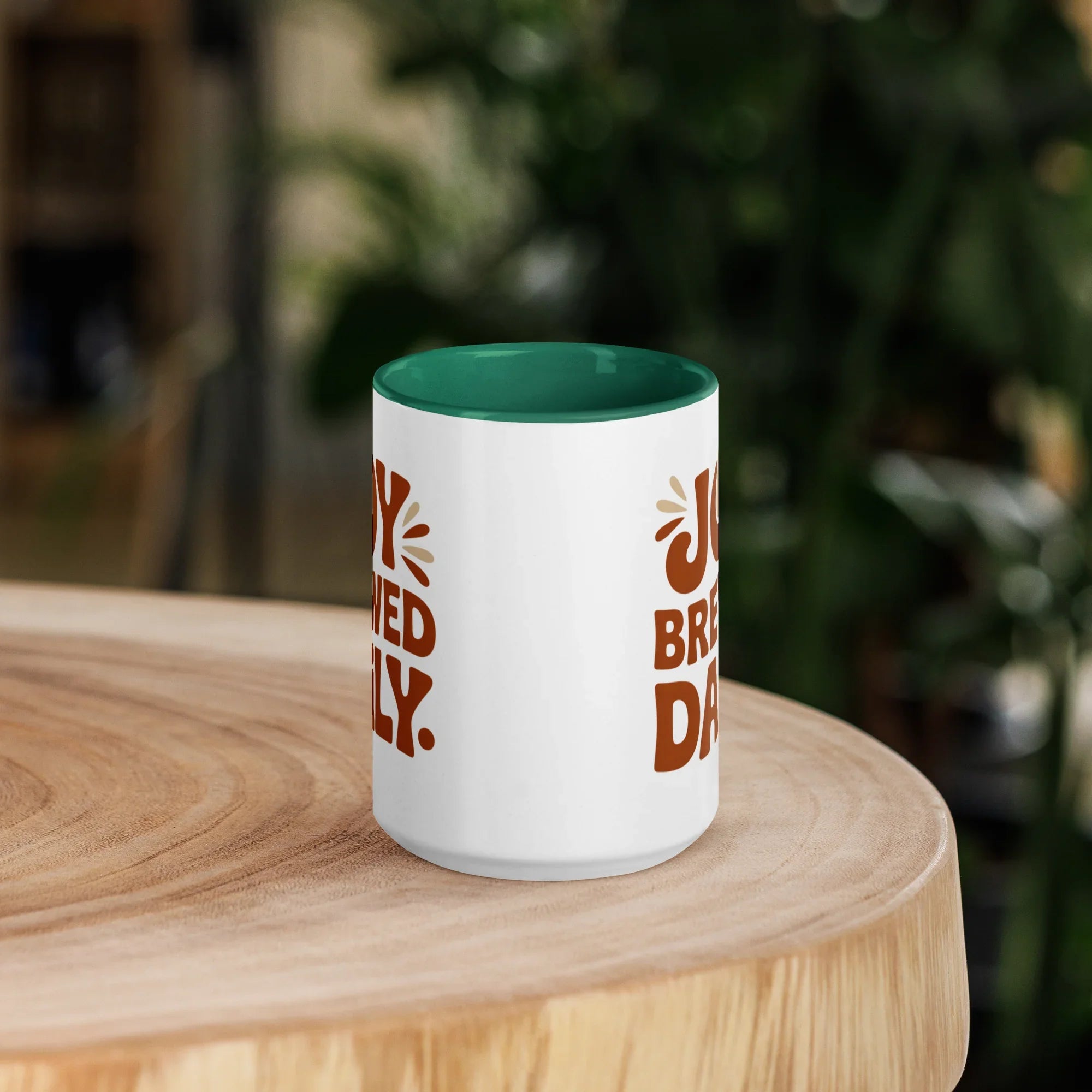 Joy Brewed Daily Ceramic Coffee Mug - RaZits