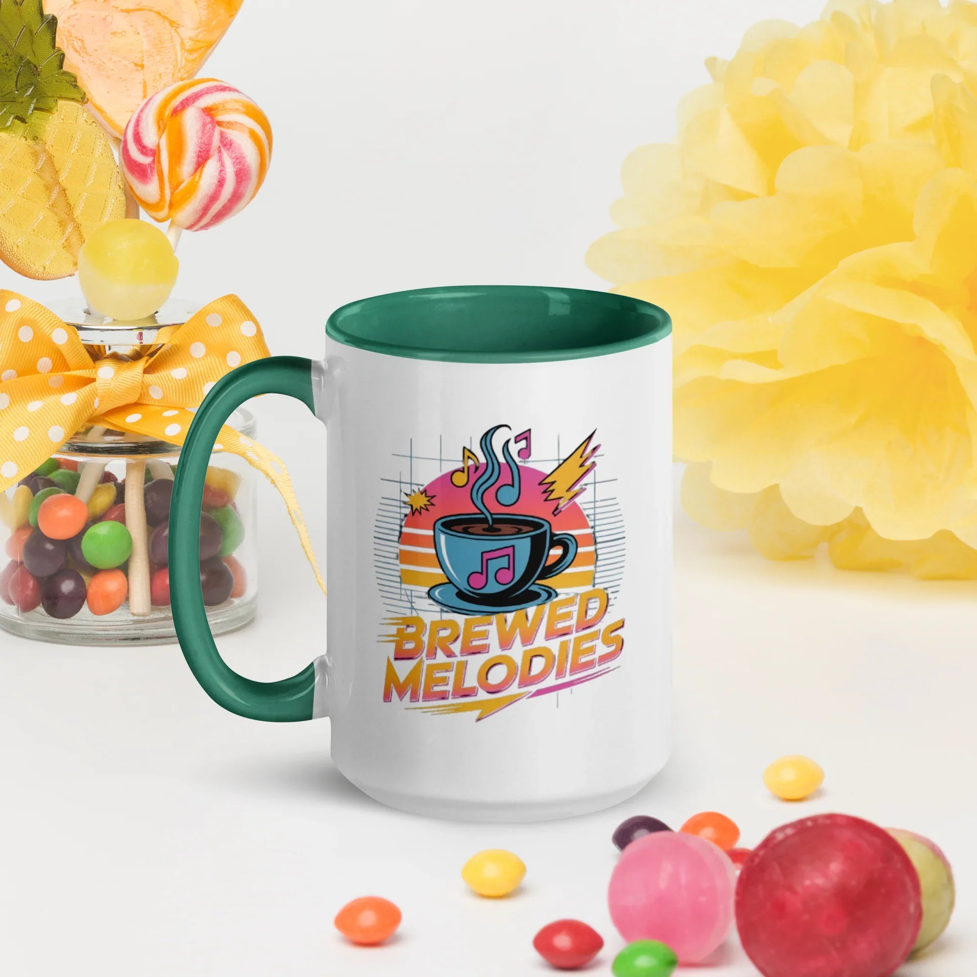 Brewed Melodies Mug – Retro Coffee Vibes for Music Lovers - RaZits