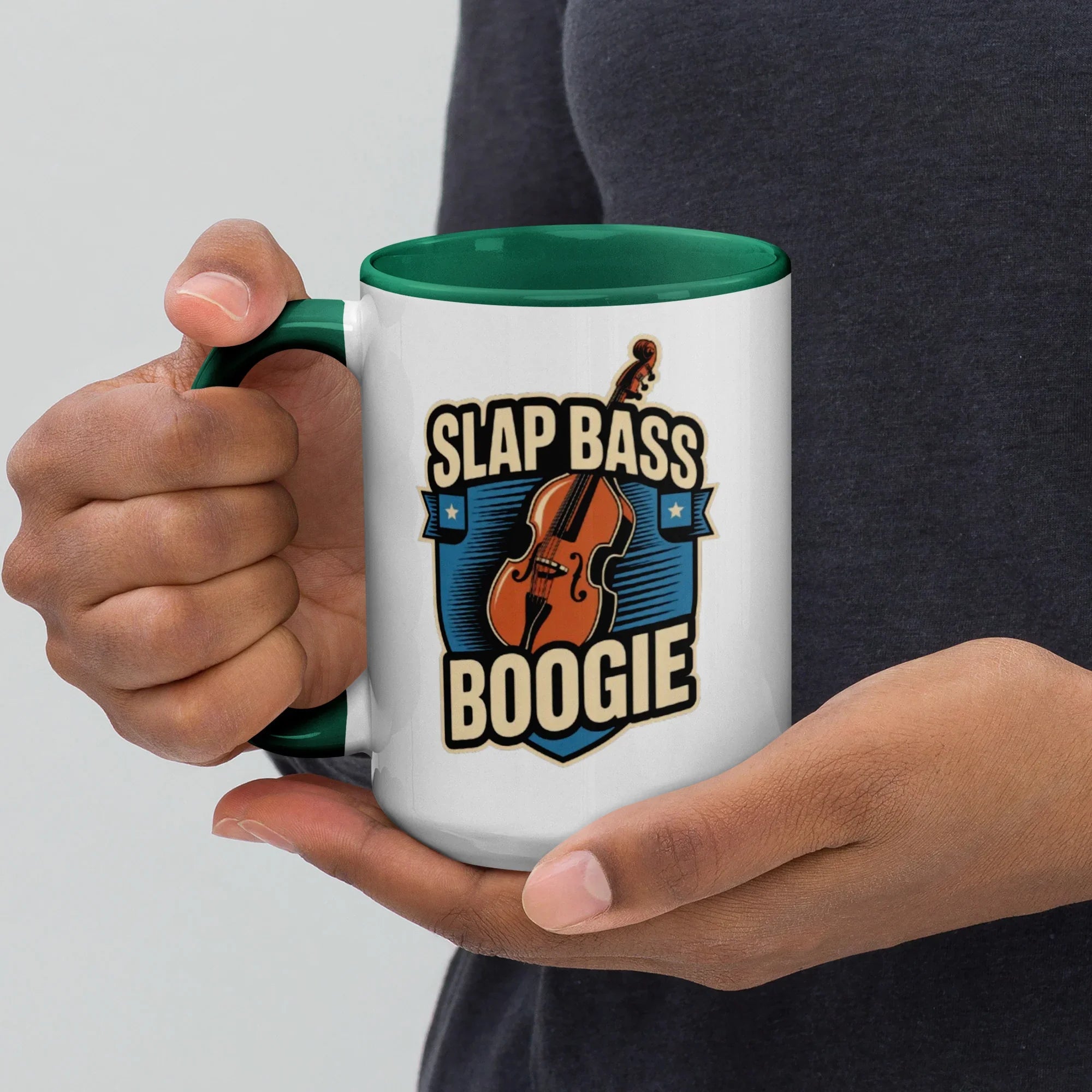 Slap Bass Boogie Retro Bass Ceramic Mug - RaZits
