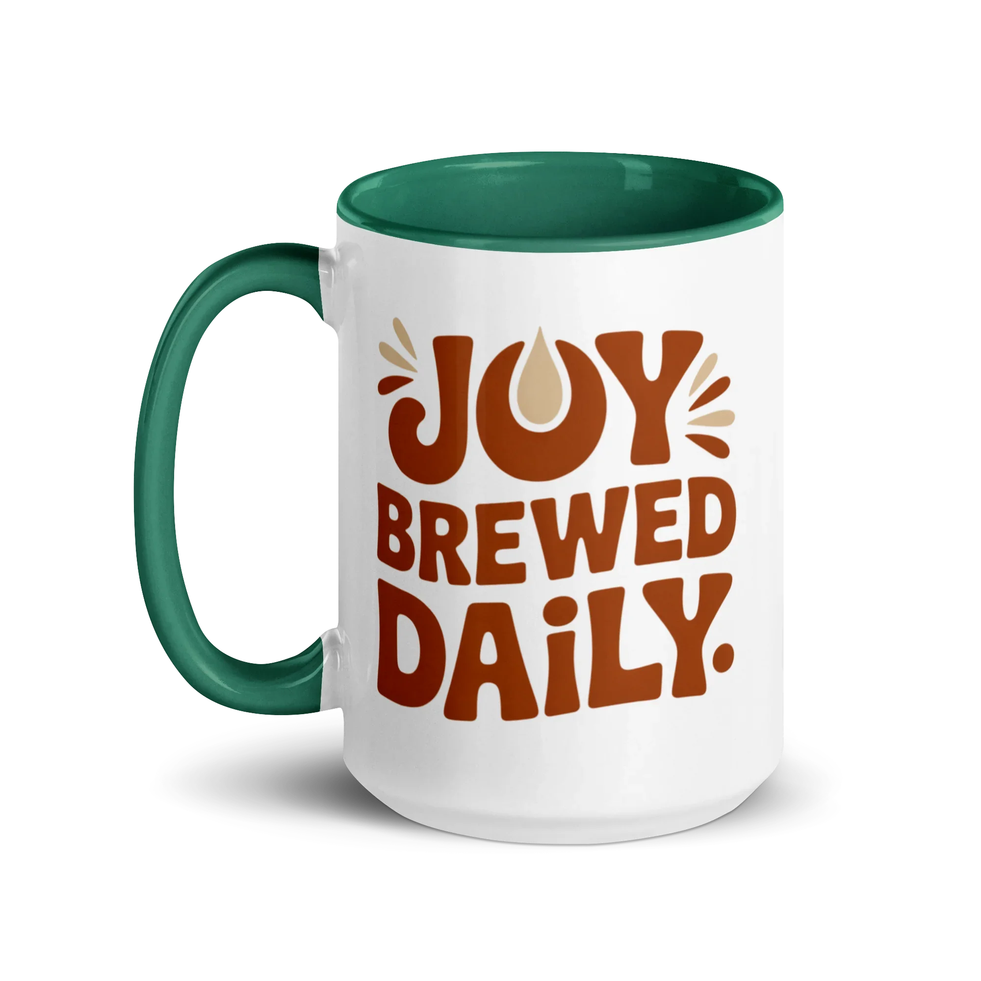 Joy Brewed Daily Ceramic Coffee Mug - RaZits