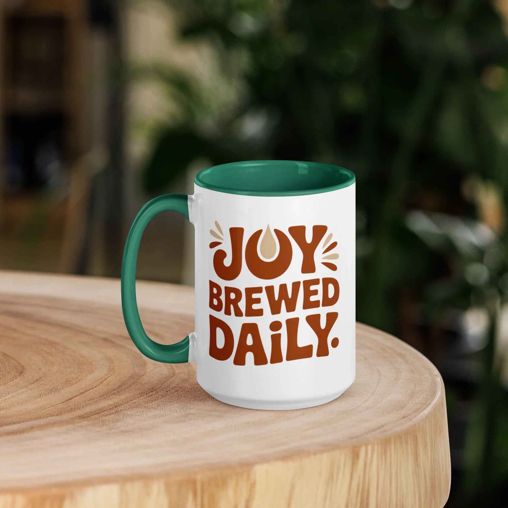 Joy Brewed Daily Ceramic Coffee Mug - RaZits