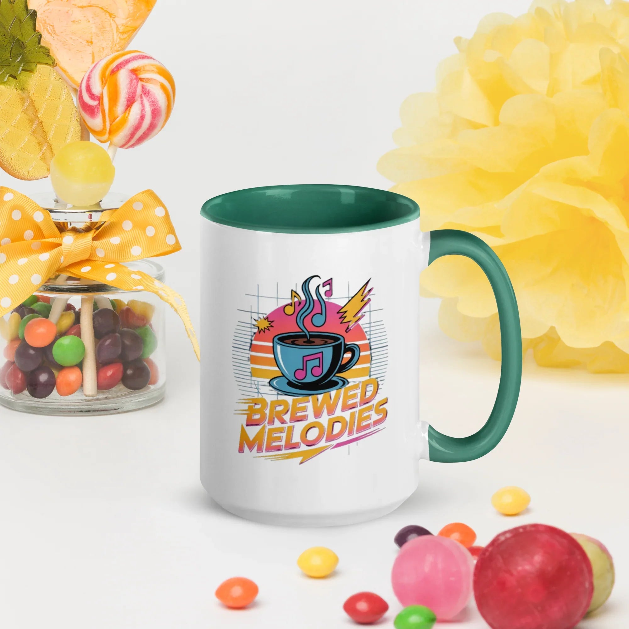 Brewed Melodies Mug – Retro Coffee Vibes for Music Lovers - RaZits