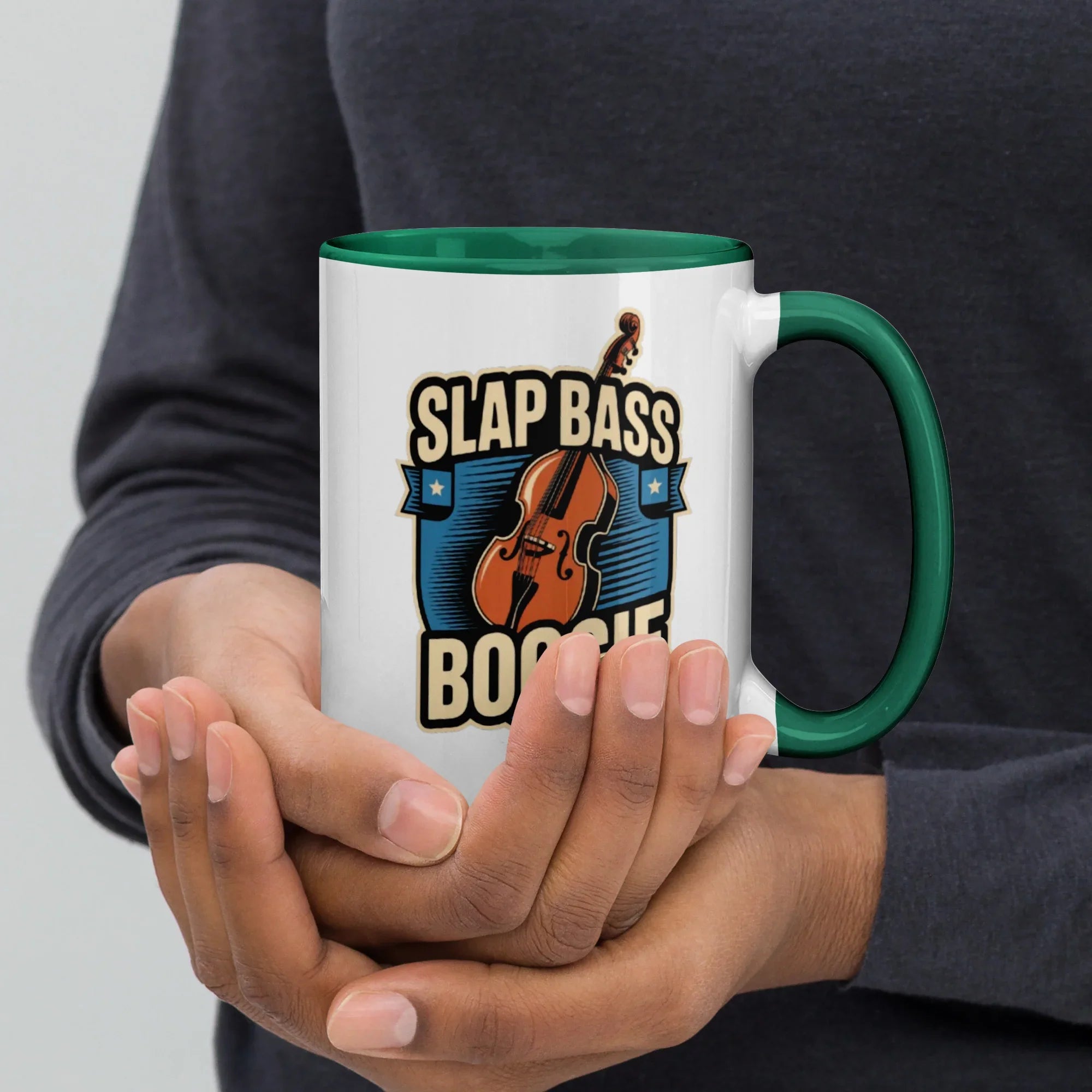 Slap Bass Boogie Retro Bass Ceramic Mug - RaZits