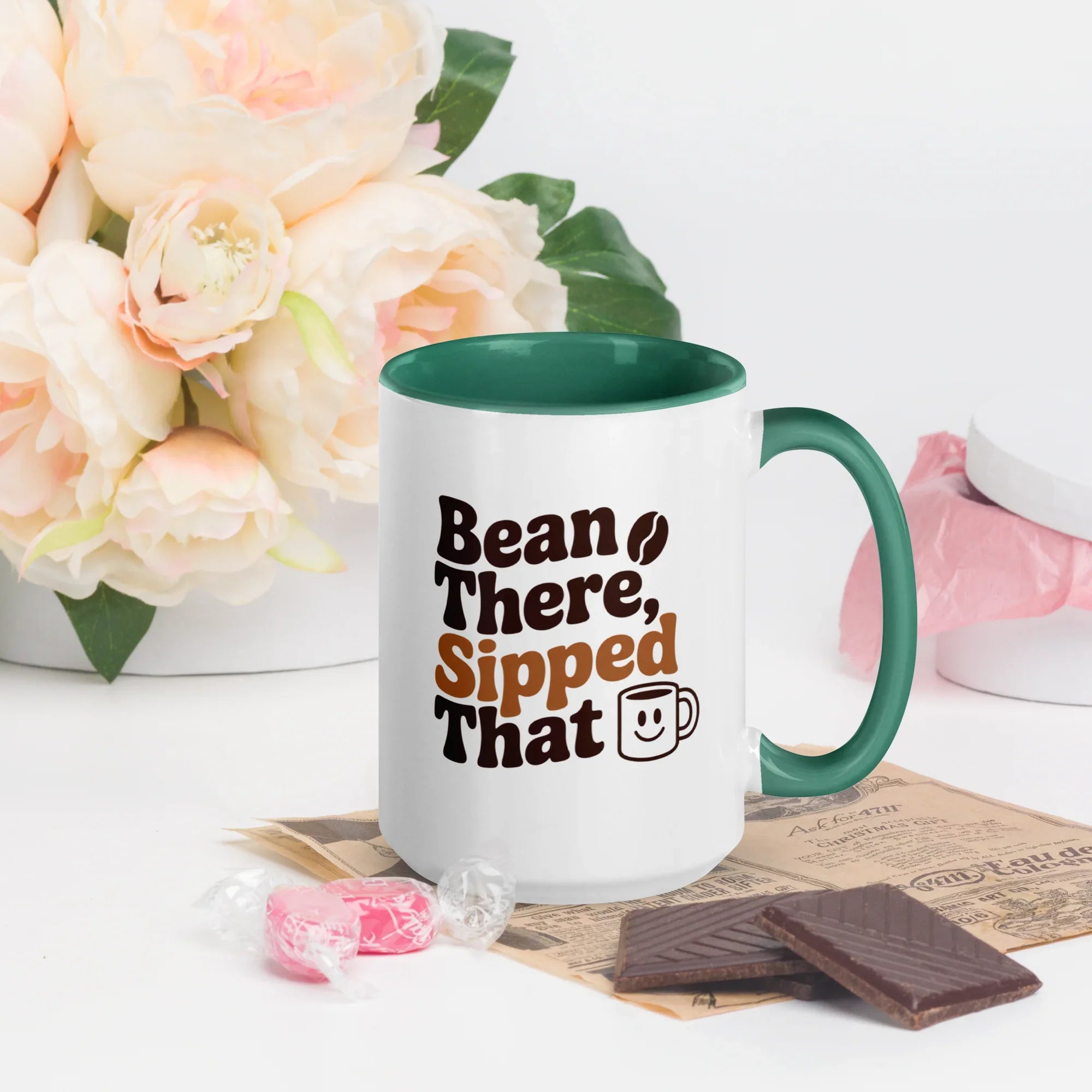 Bean There, Sipped That Ceramic Coffee Mug - RaZits