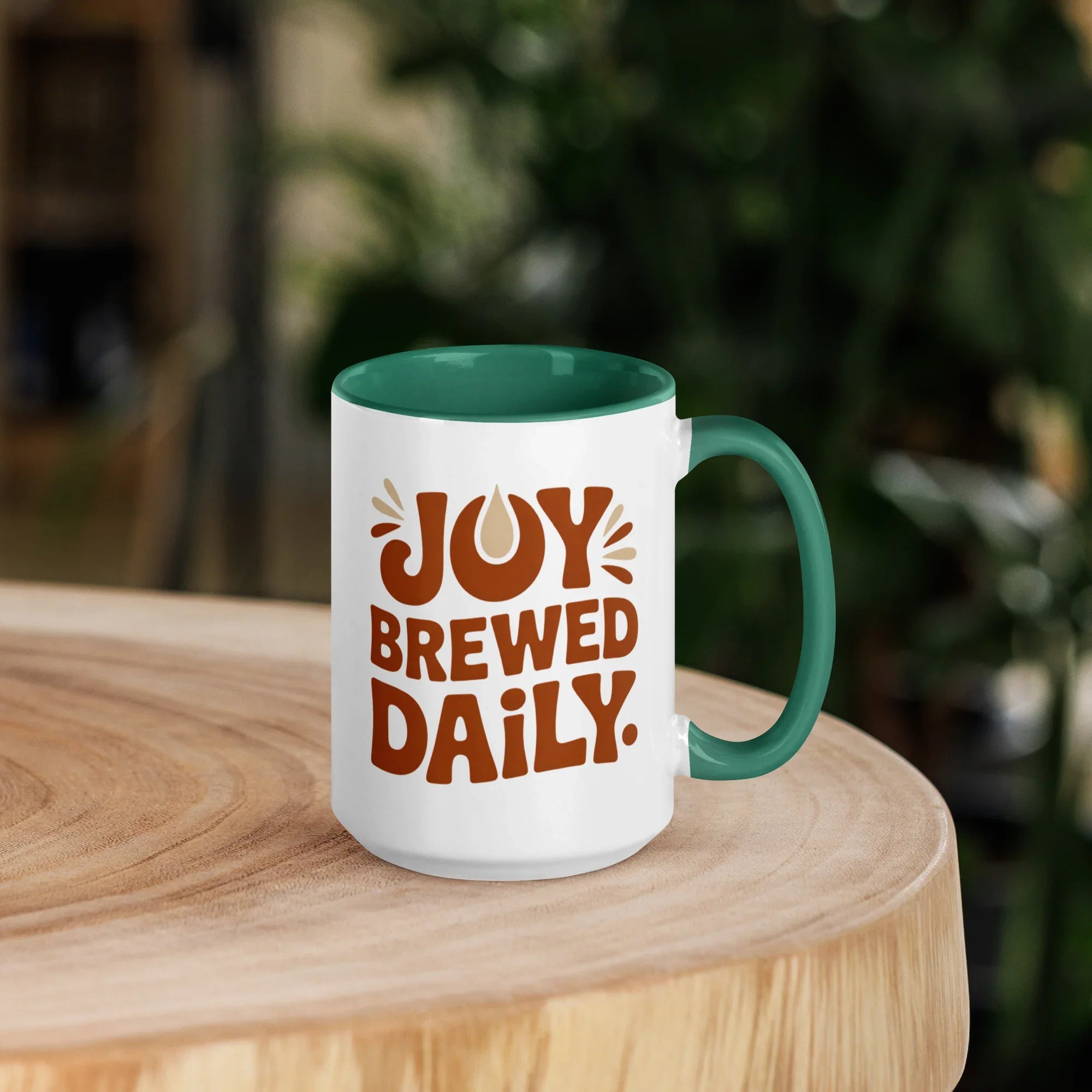 Joy Brewed Daily Ceramic Coffee Mug - RaZits