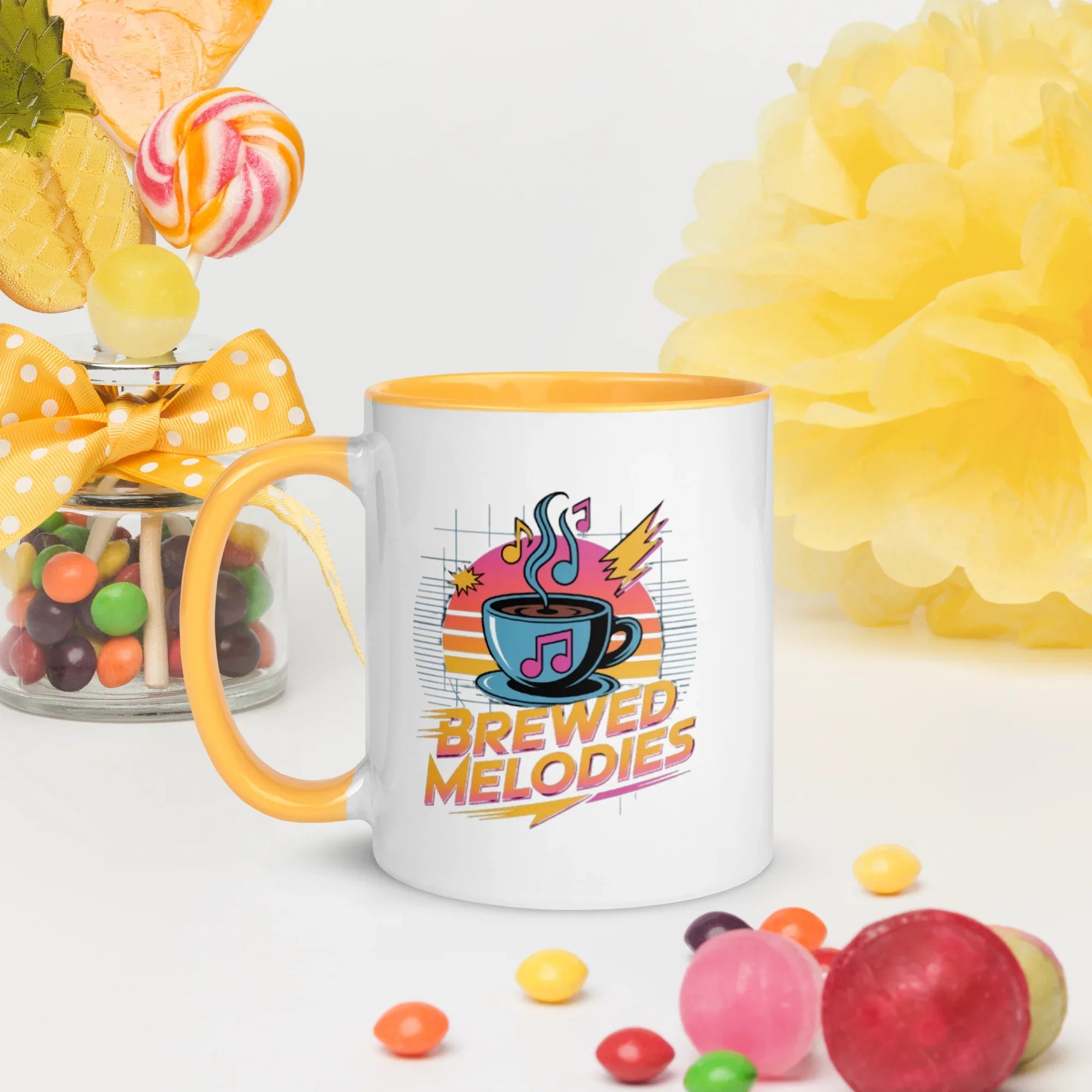 Brewed Melodies Mug – Retro Coffee Vibes for Music Lovers - RaZits