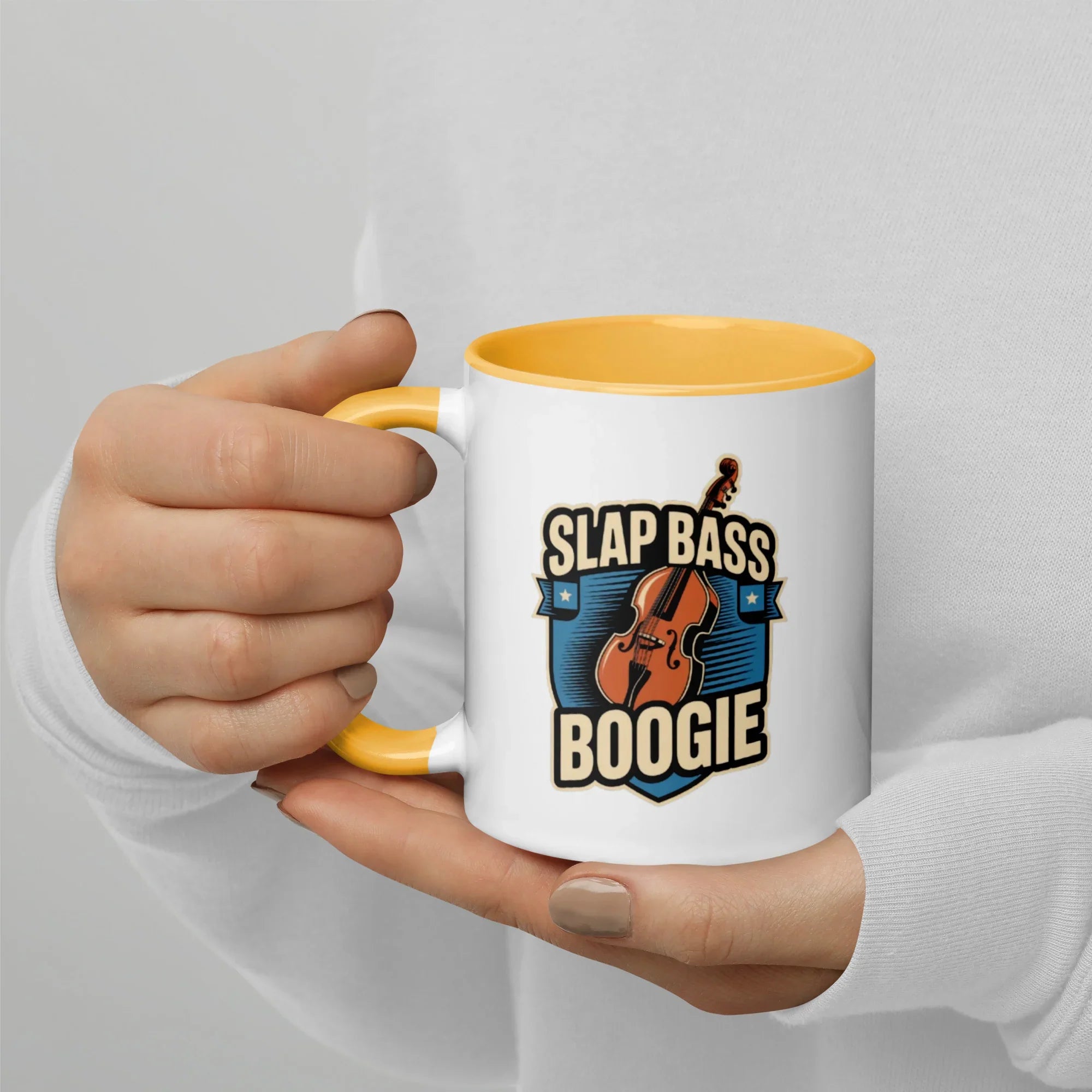 Slap Bass Boogie Retro Bass Ceramic Mug - RaZits