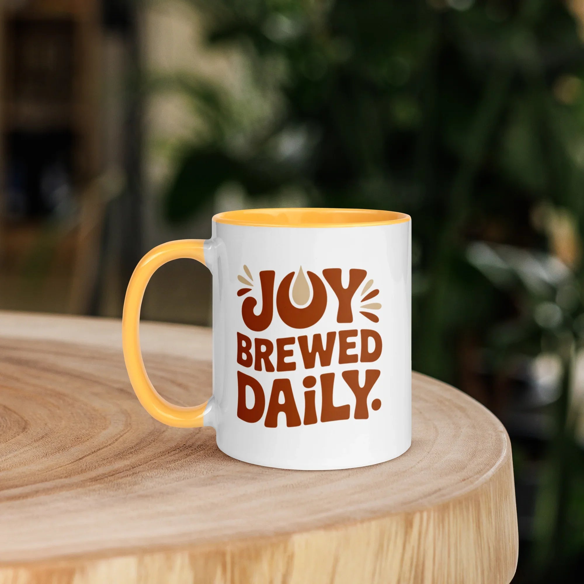 Joy Brewed Daily Ceramic Coffee Mug - RaZits