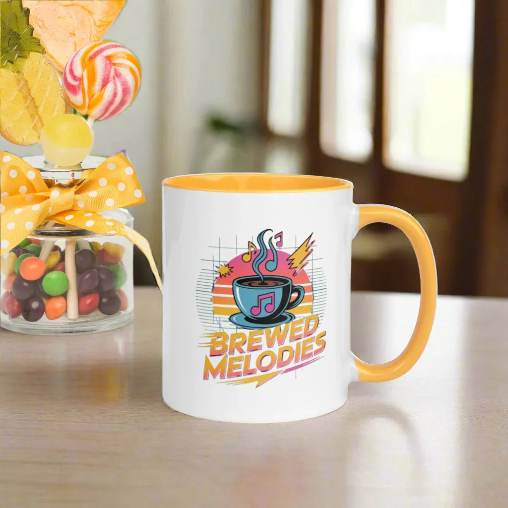 Brewed Melodies Mug – Retro Coffee Vibes for Music Lovers - RaZits