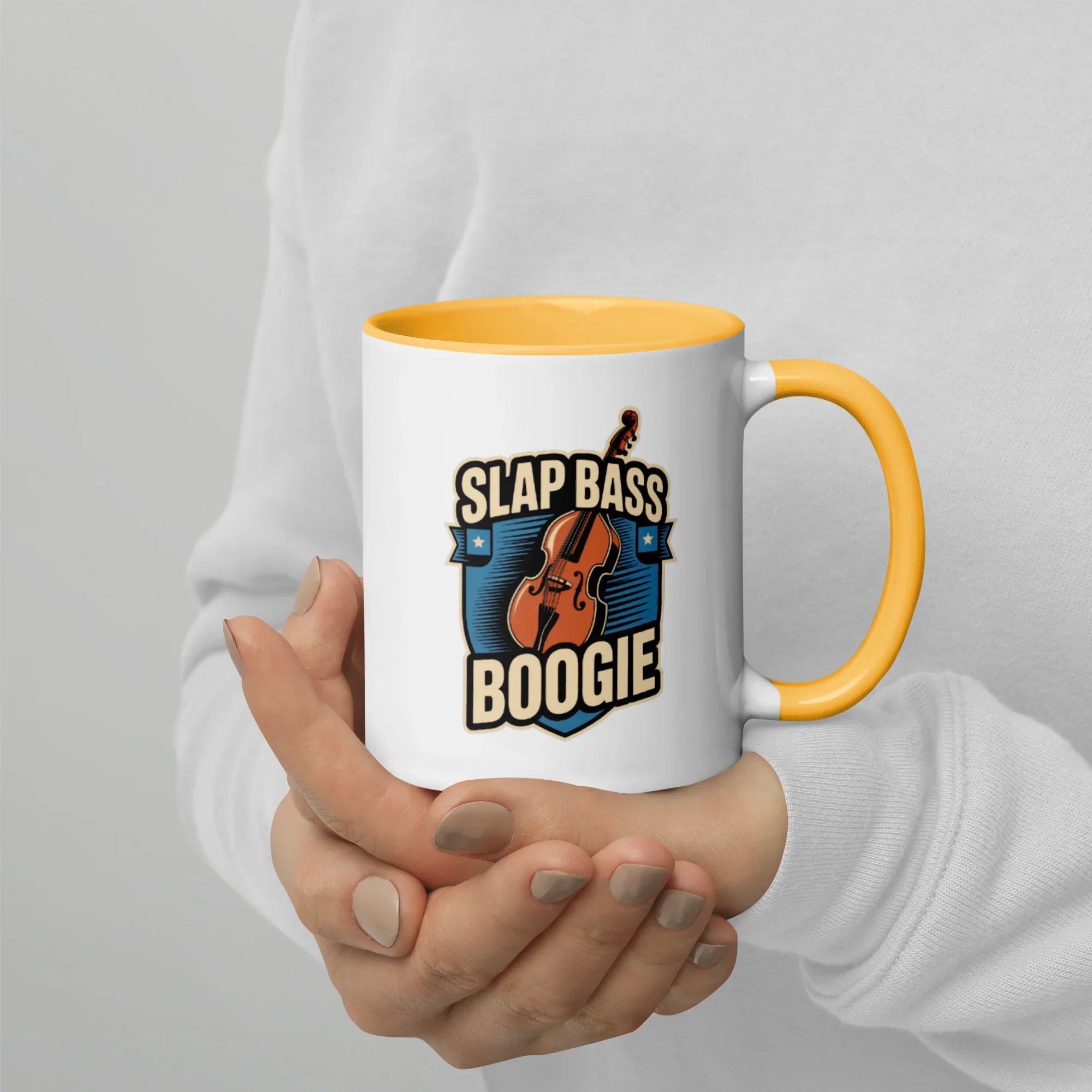 Slap Bass Boogie Retro Bass Ceramic Mug - RaZits