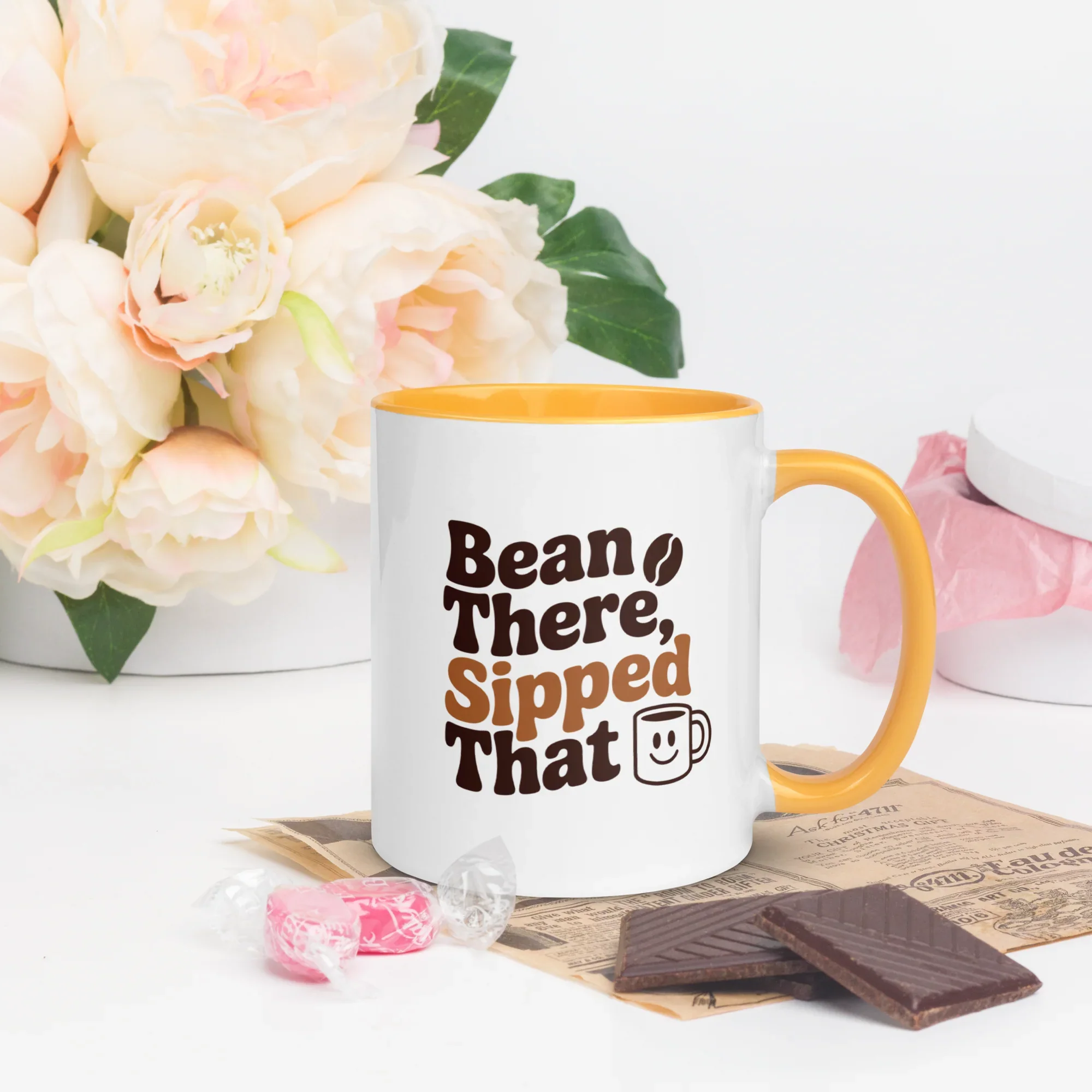 Bean There, Sipped That Ceramic Coffee Mug - RaZits