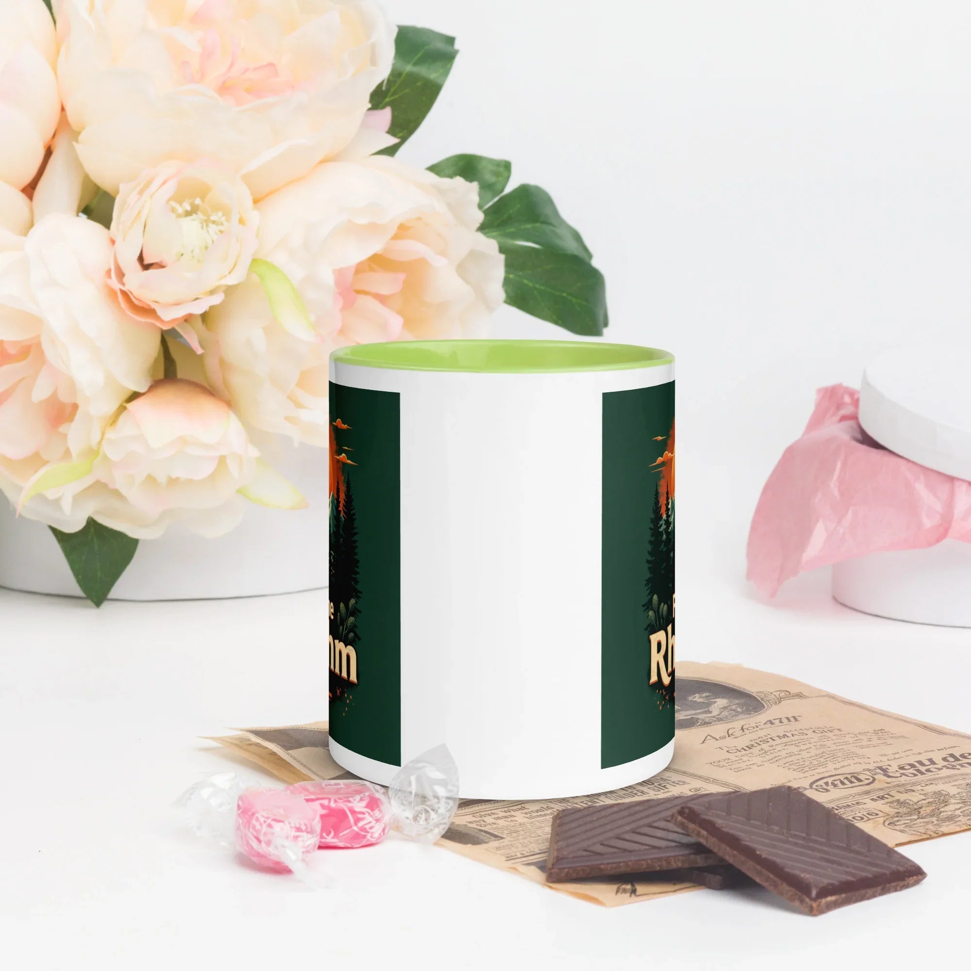 Feel The Rhythm Rise Mug – Nature-Inspired Sunrise Groove - RaZits