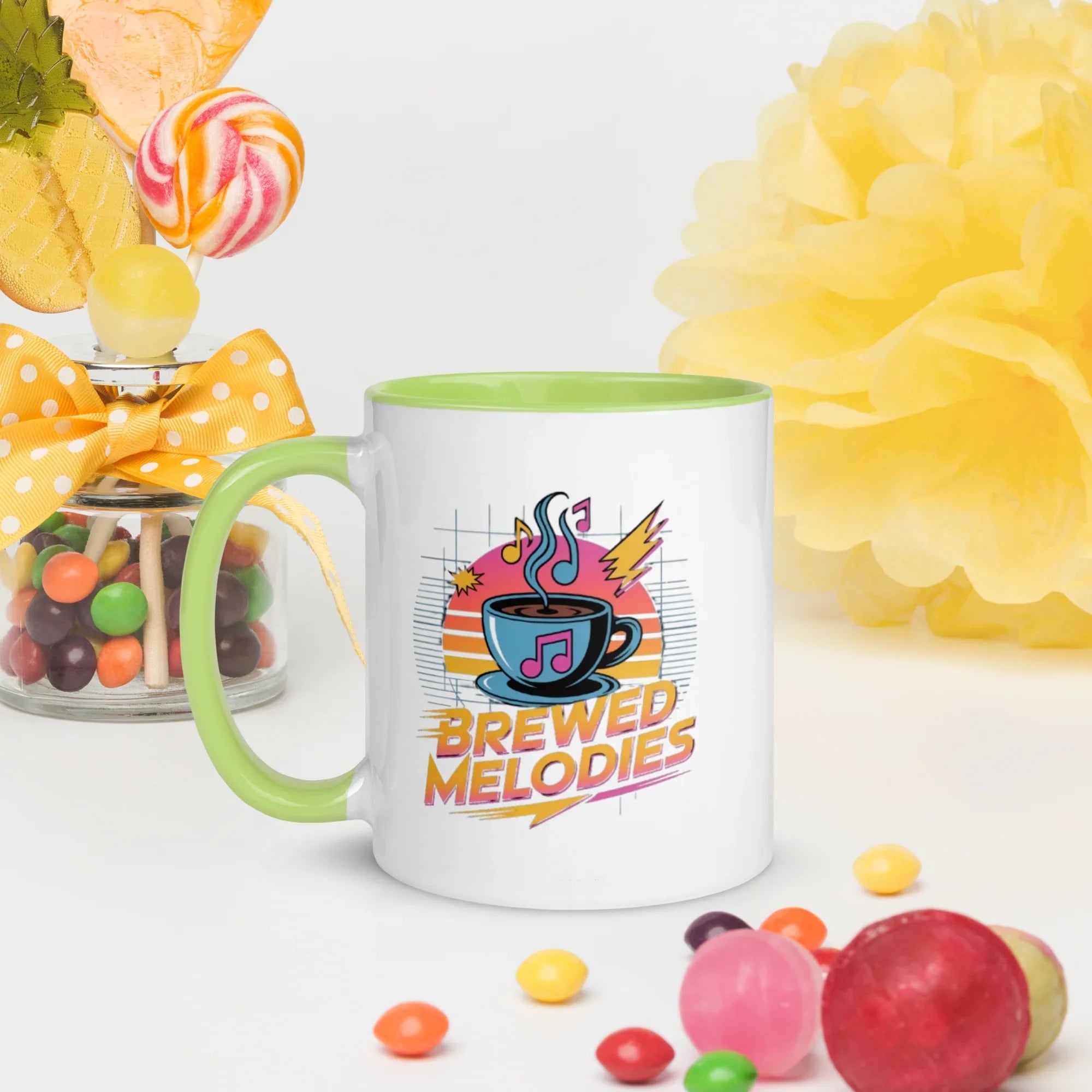 Brewed Melodies Mug – Retro Coffee Vibes for Music Lovers - RaZits