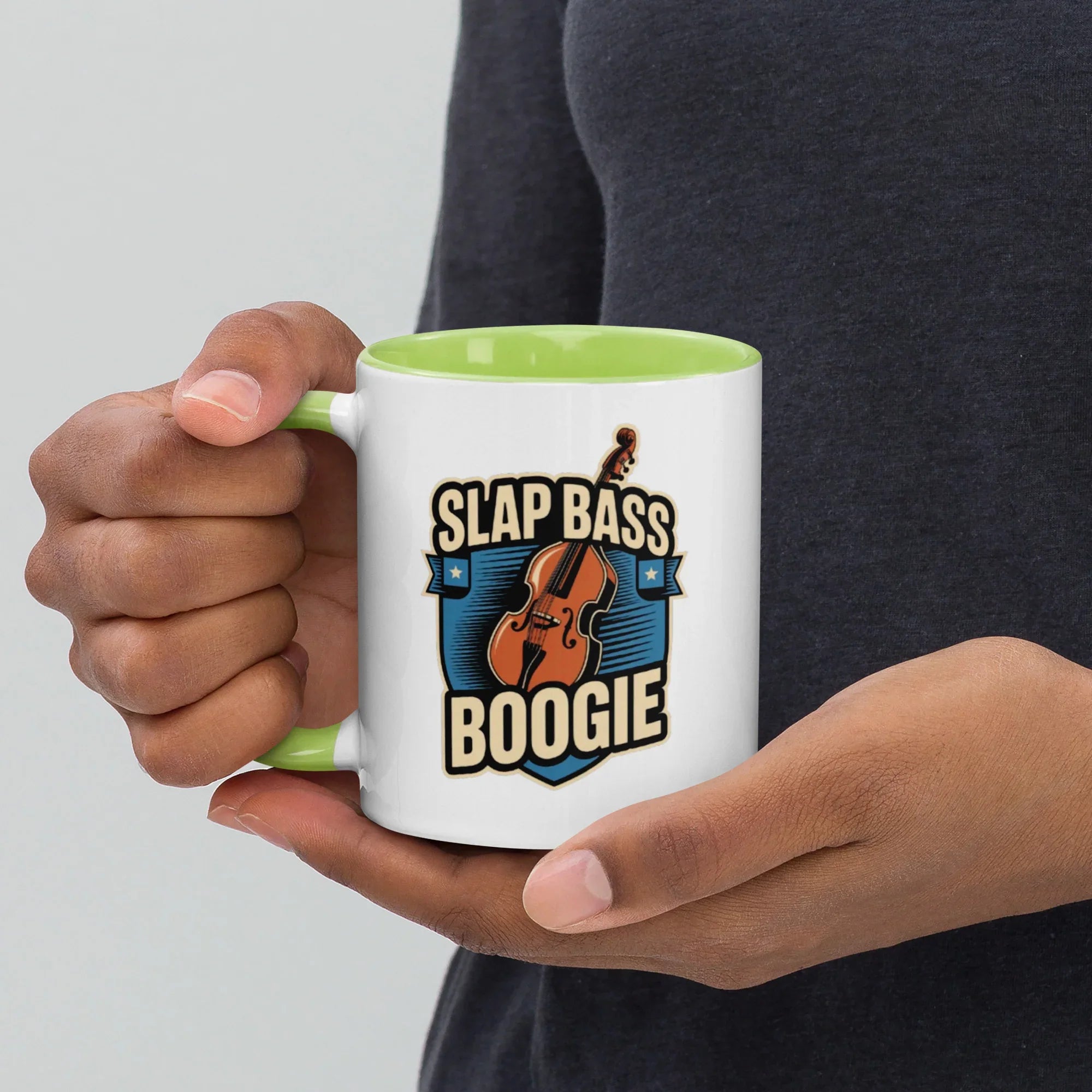 Slap Bass Boogie Retro Bass Ceramic Mug - RaZits