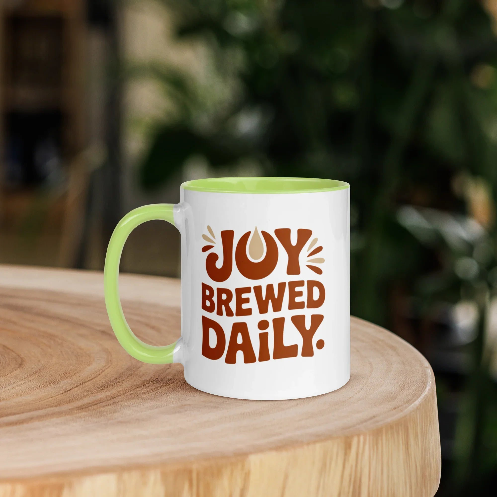 Joy Brewed Daily Ceramic Coffee Mug - RaZits