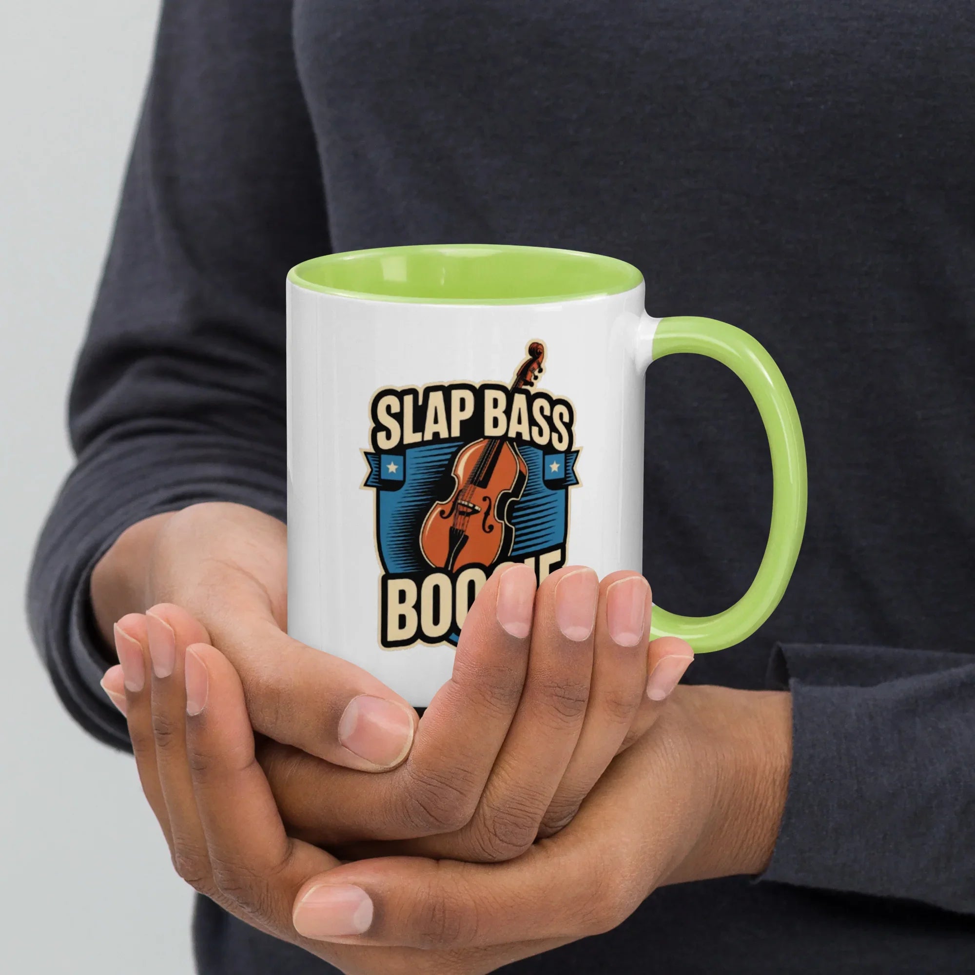 Slap Bass Boogie Retro Bass Ceramic Mug - RaZits