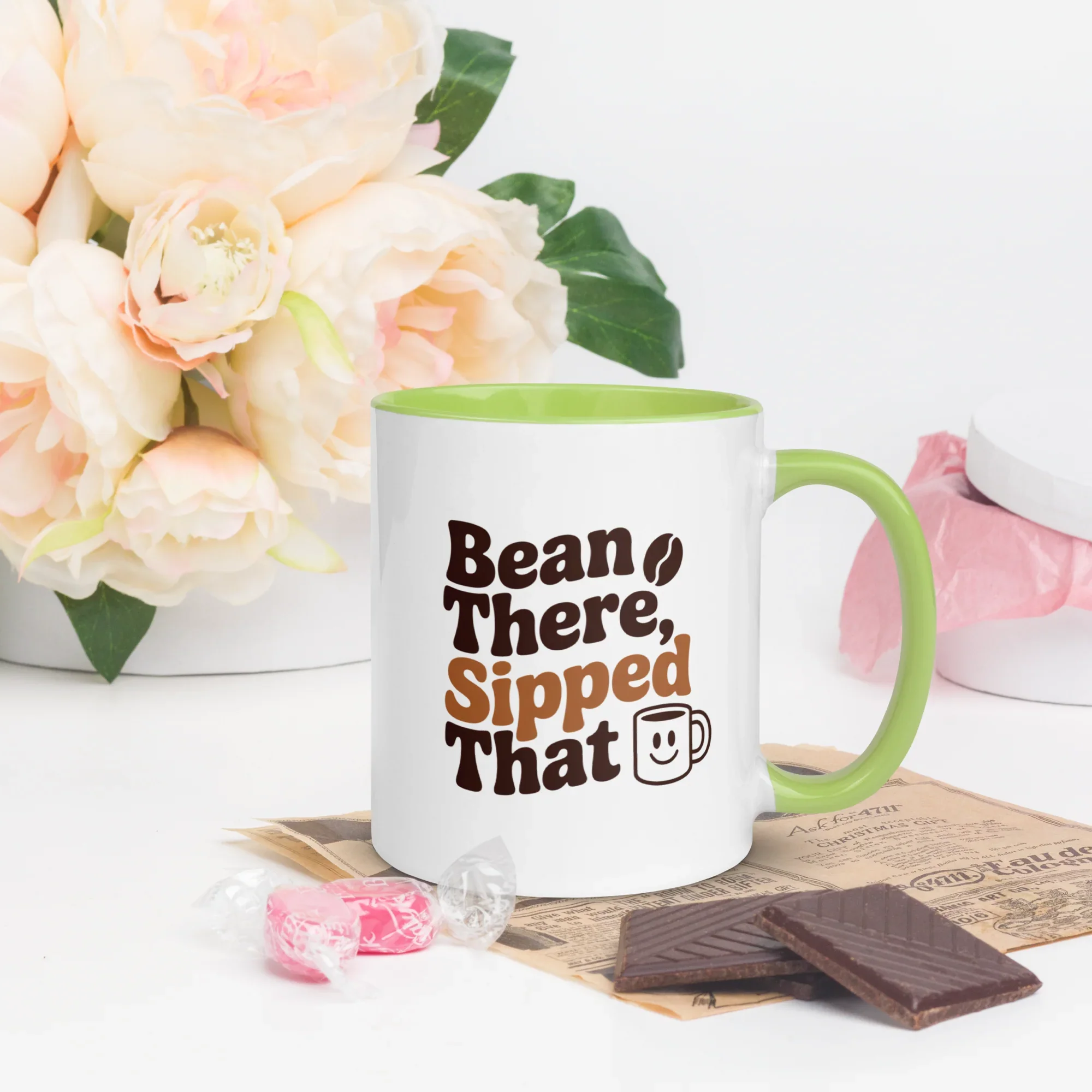 Bean There, Sipped That Ceramic Coffee Mug - RaZits