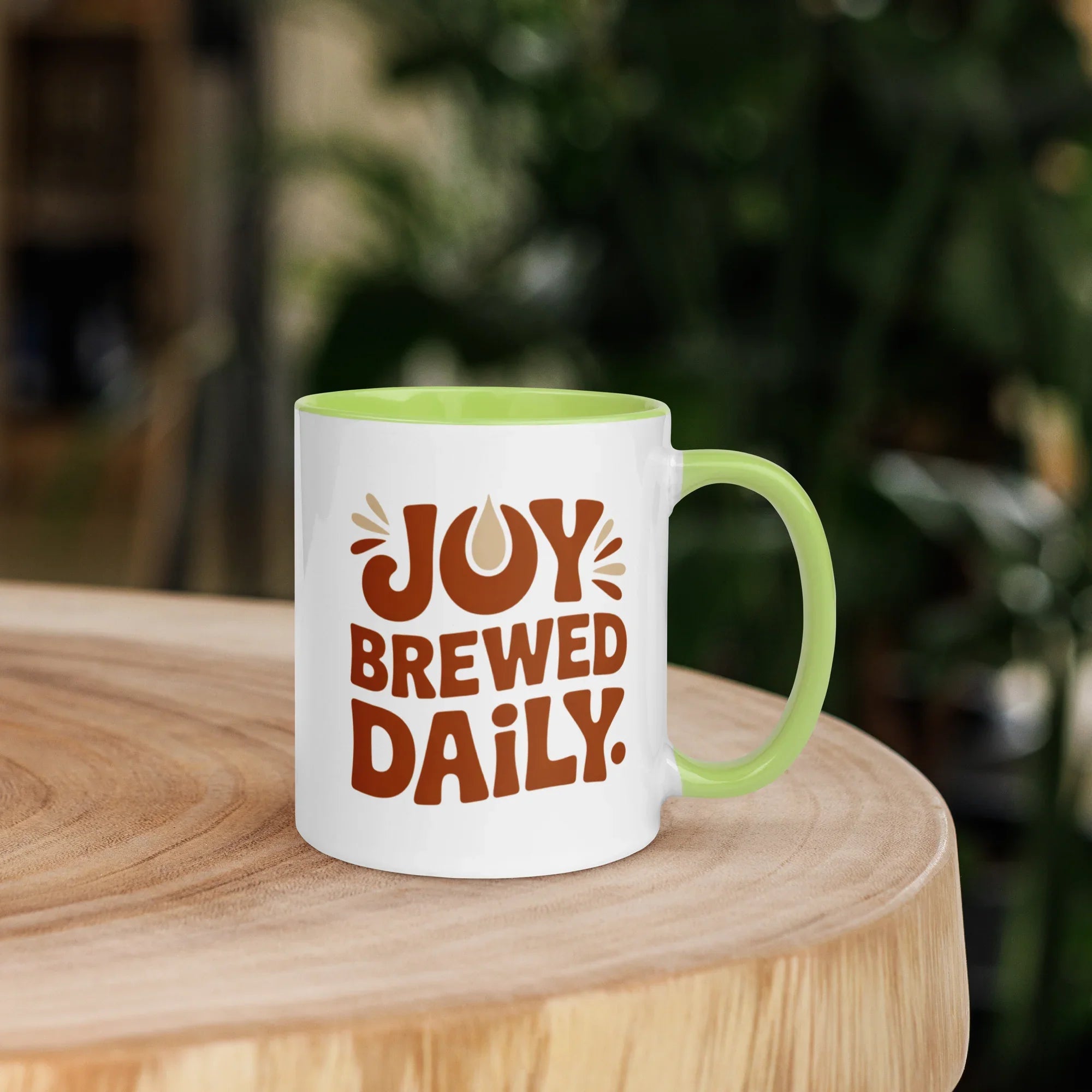 Joy Brewed Daily Ceramic Coffee Mug - RaZits