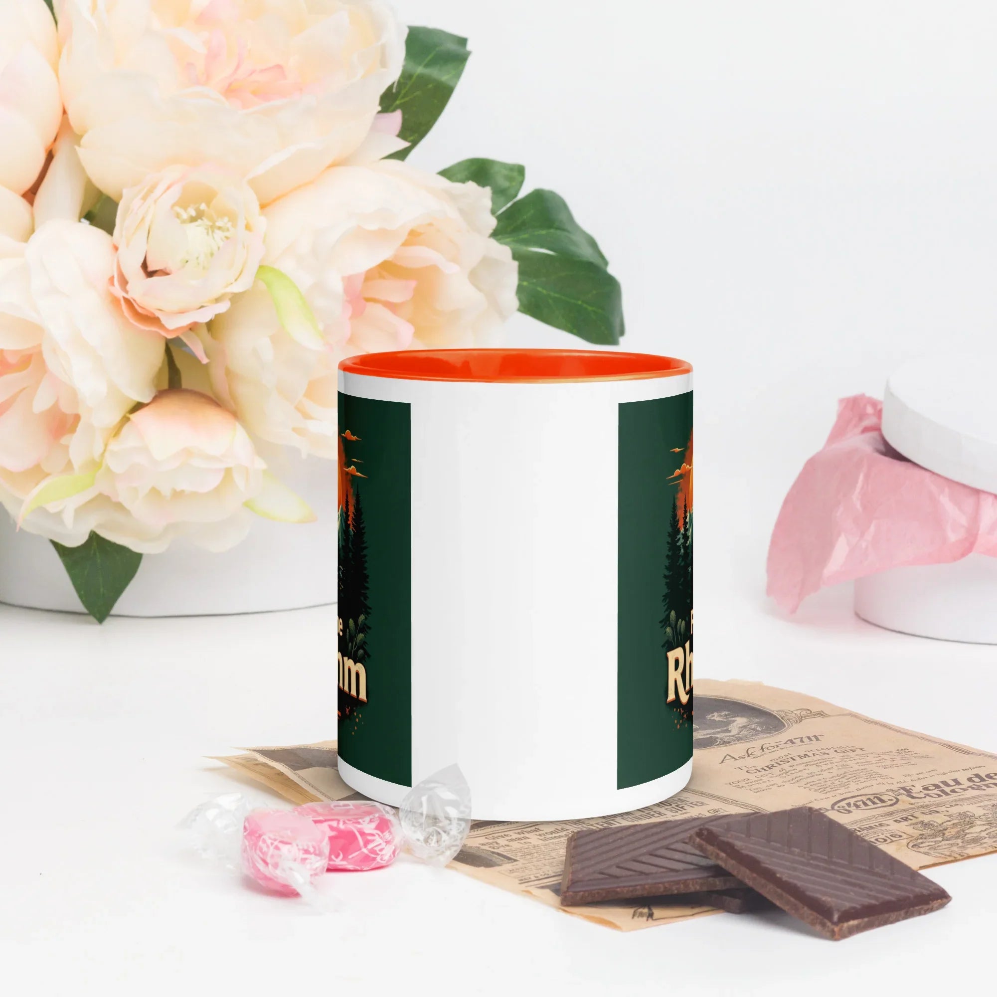 Feel The Rhythm Rise Mug – Nature-Inspired Sunrise Groove - RaZits