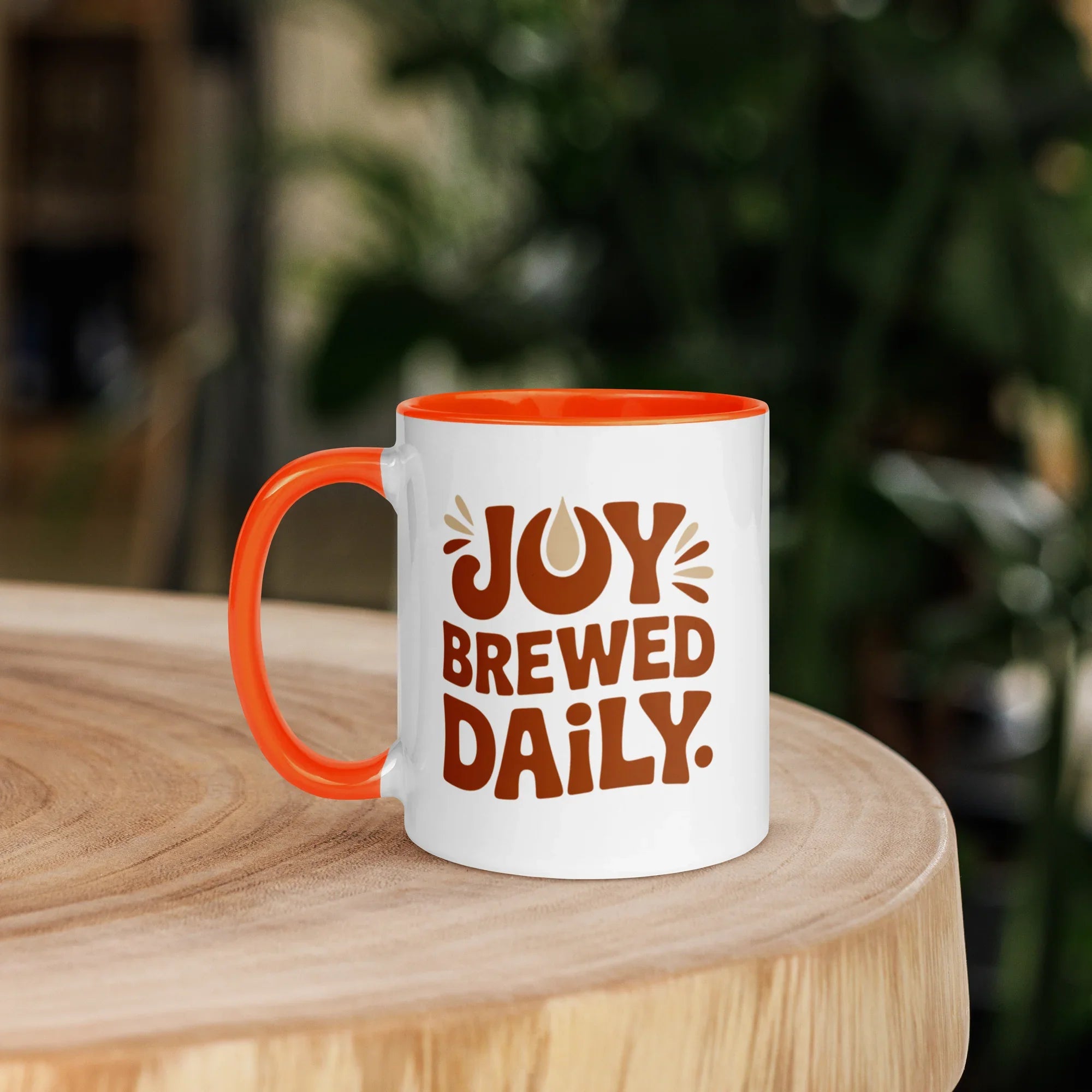 Joy Brewed Daily Ceramic Coffee Mug - RaZits