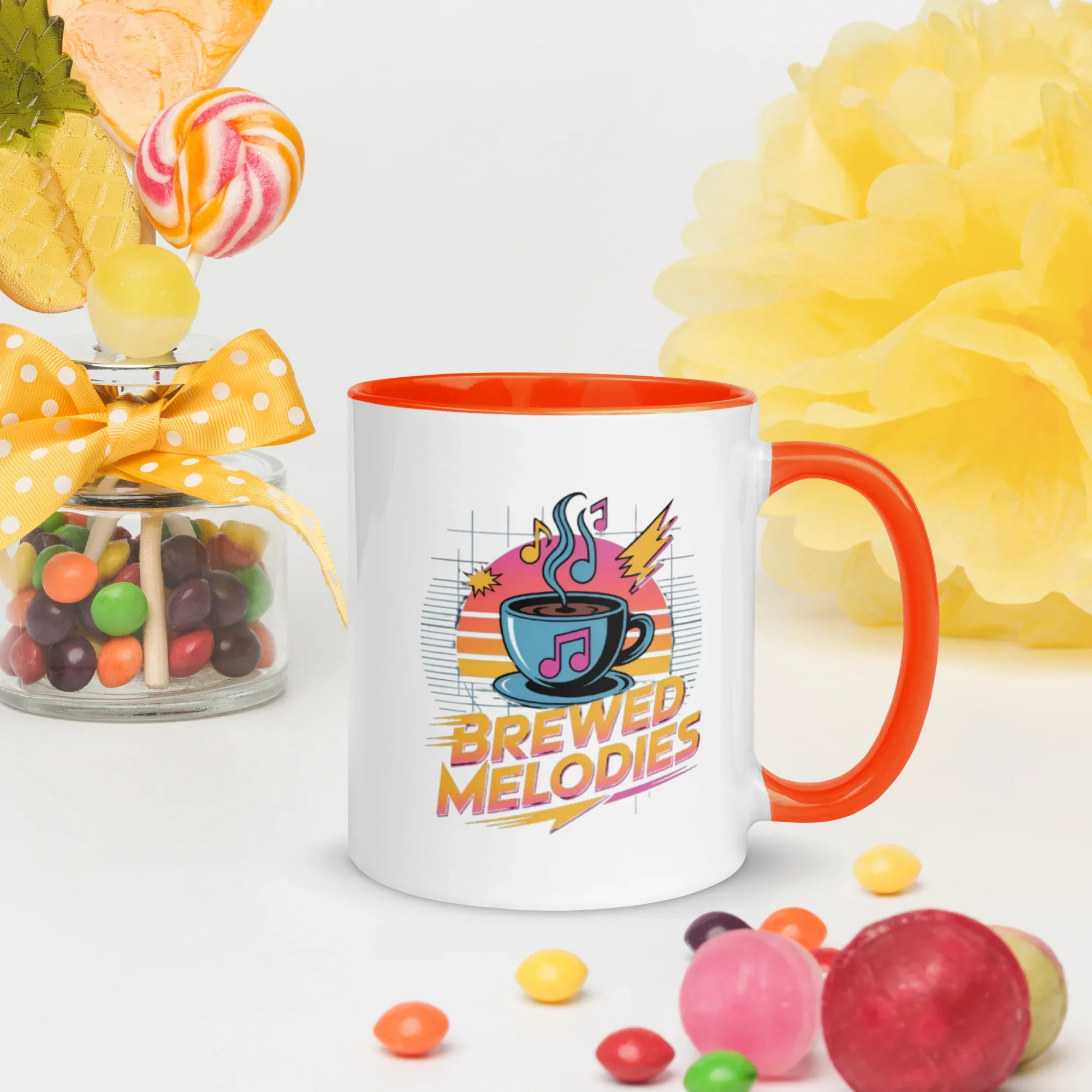 Brewed Melodies Mug – Retro Coffee Vibes for Music Lovers - RaZits