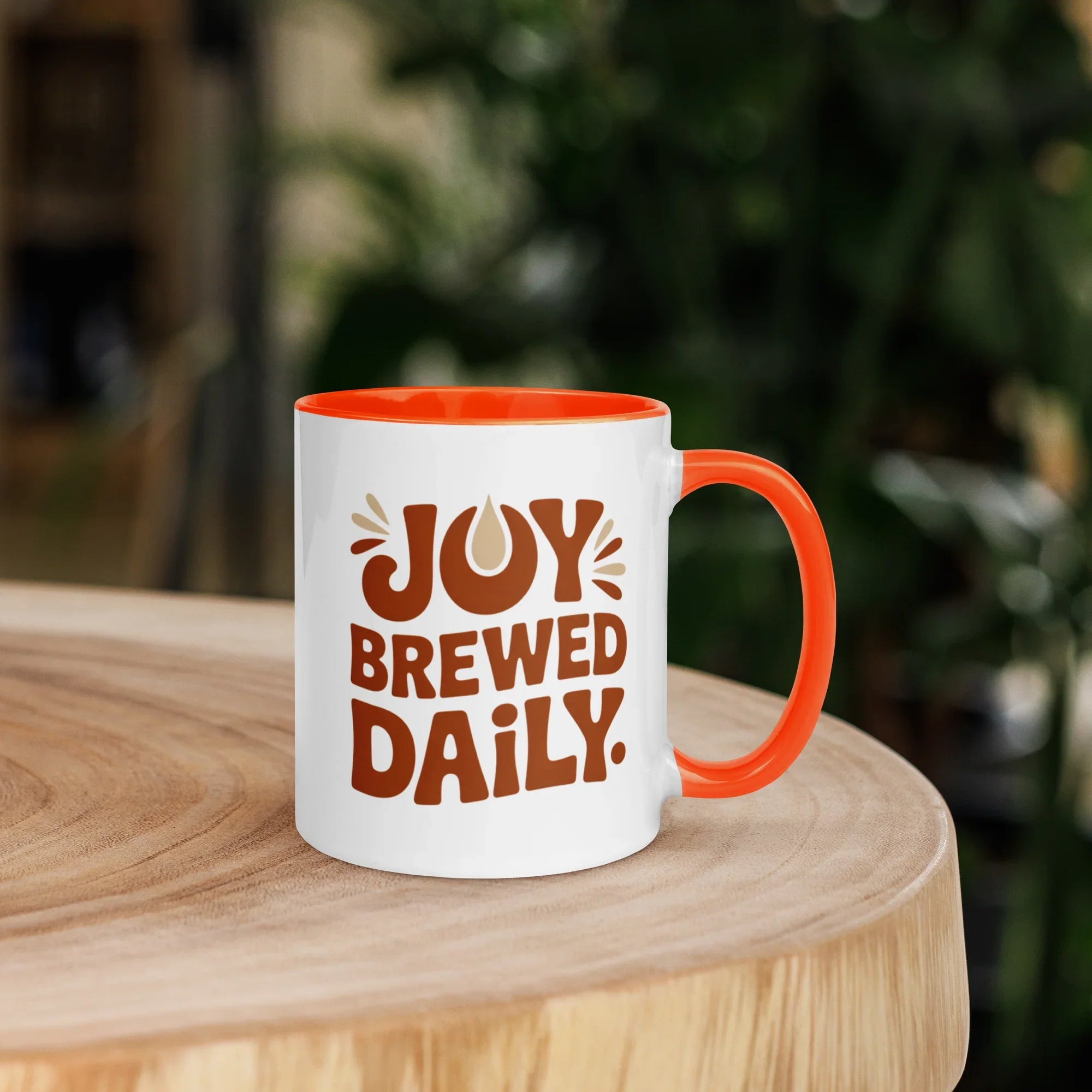 Joy Brewed Daily Ceramic Coffee Mug - RaZits