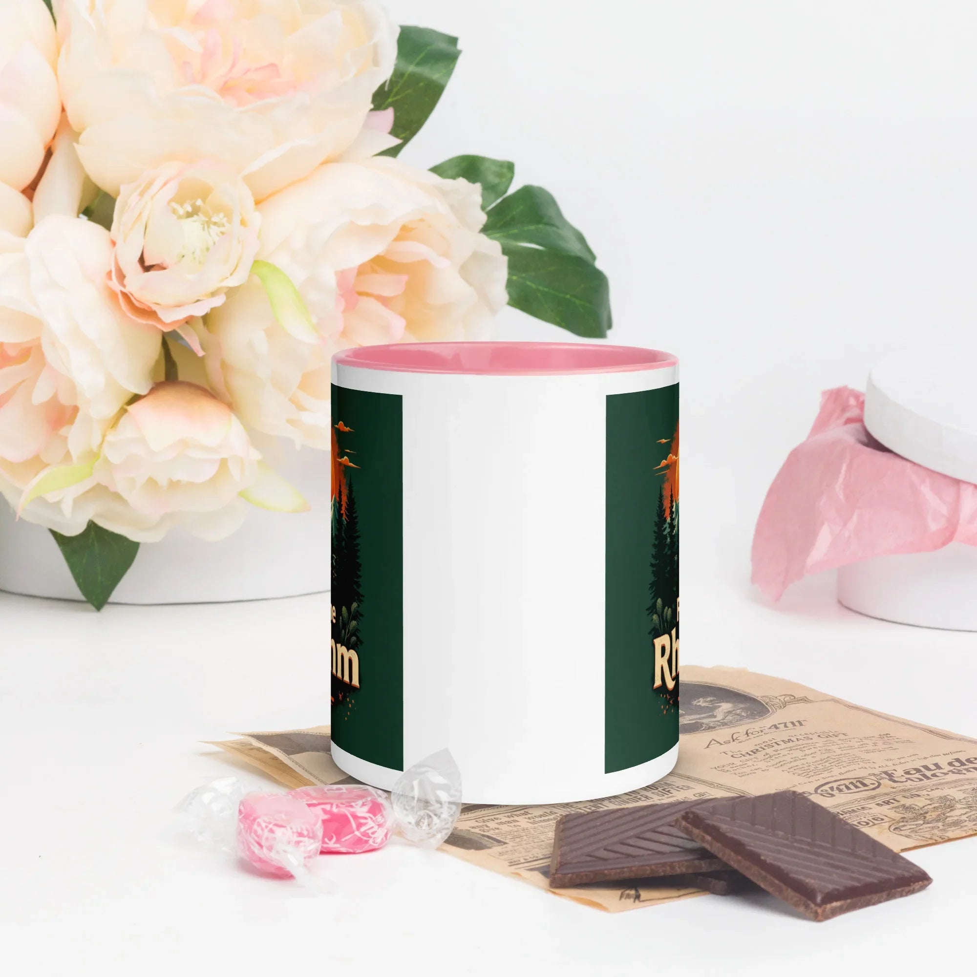 Feel The Rhythm Rise Mug – Nature-Inspired Sunrise Groove - RaZits