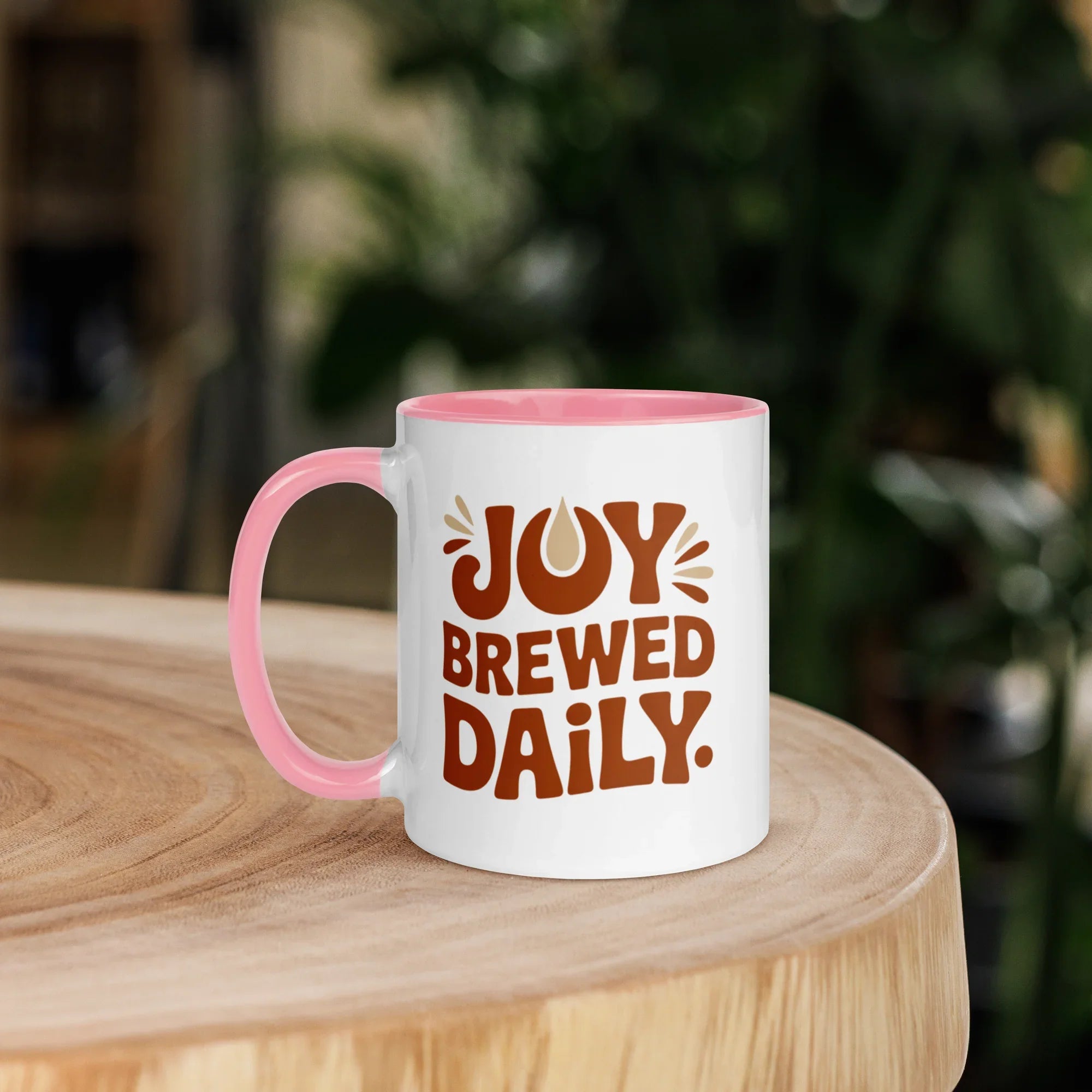 Joy Brewed Daily Ceramic Coffee Mug - RaZits