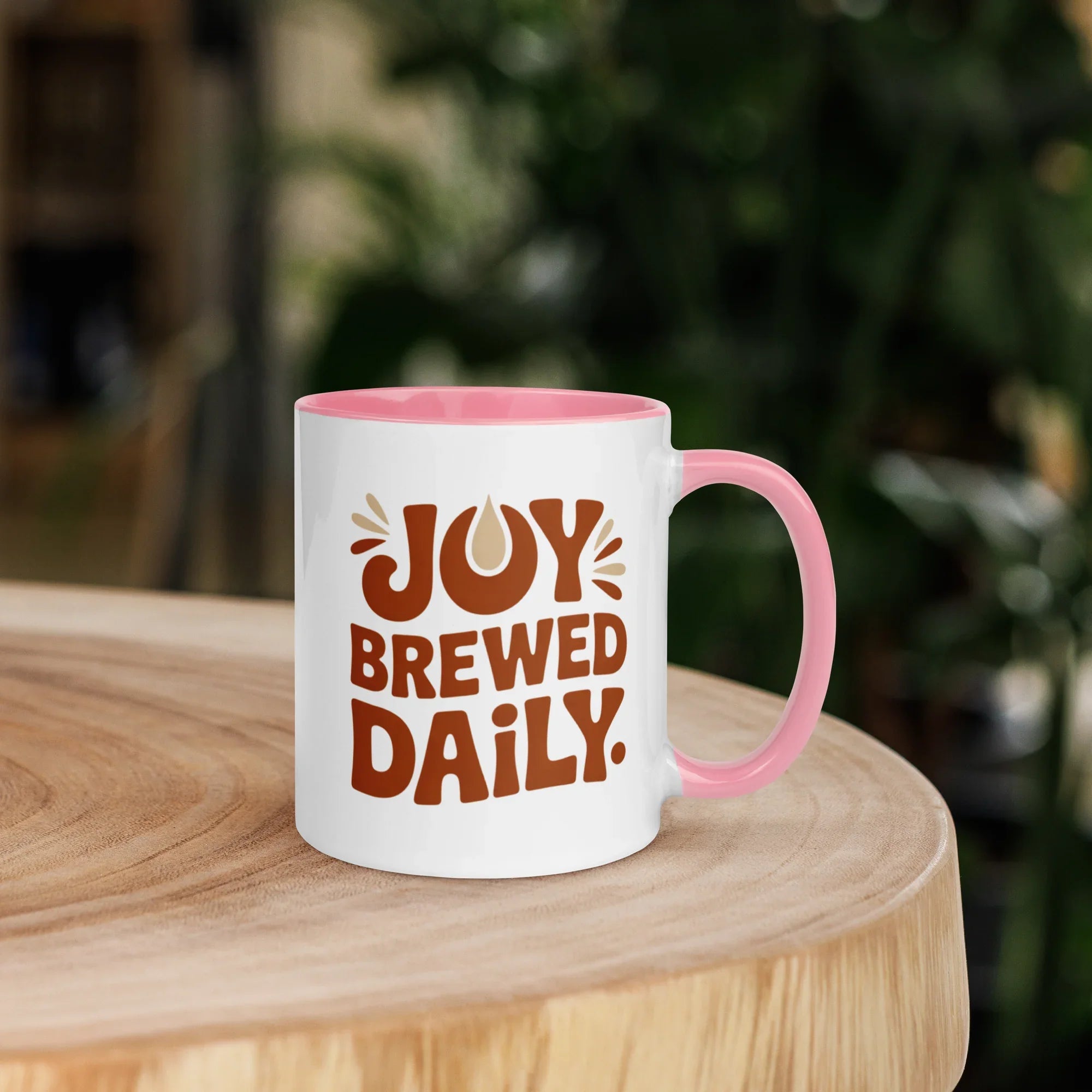 Joy Brewed Daily Ceramic Coffee Mug - RaZits