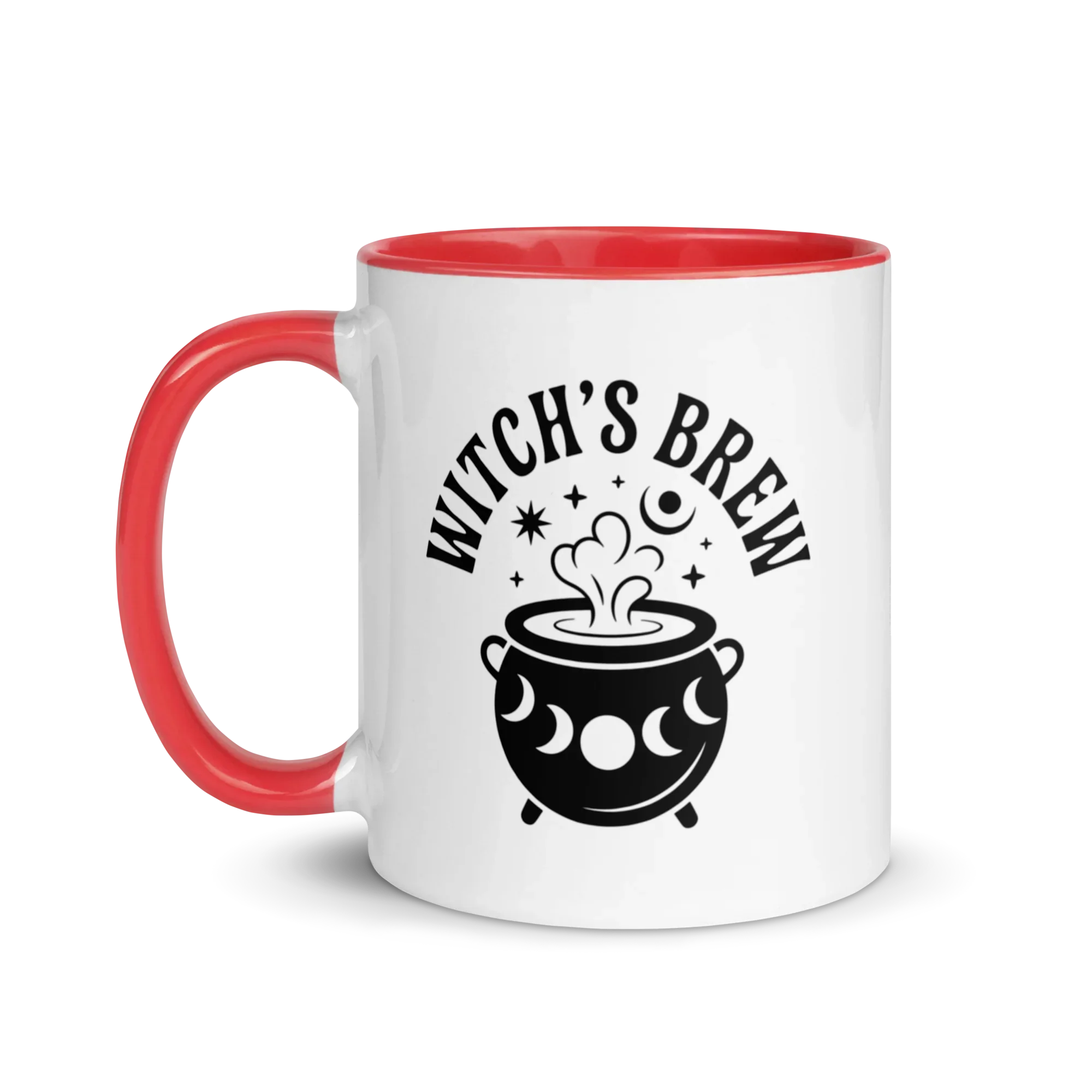 Witch’s Brew Ceramic Mug – Moon Cauldron Design - RaZits