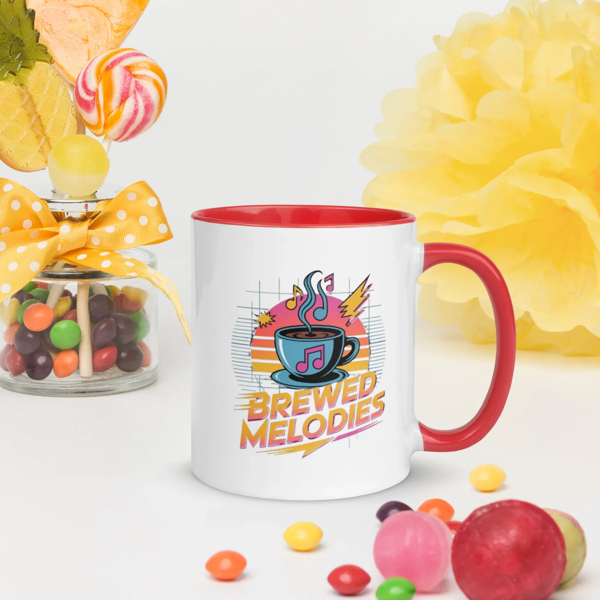 Brewed Melodies Mug – Retro Coffee Vibes for Music Lovers - RaZits