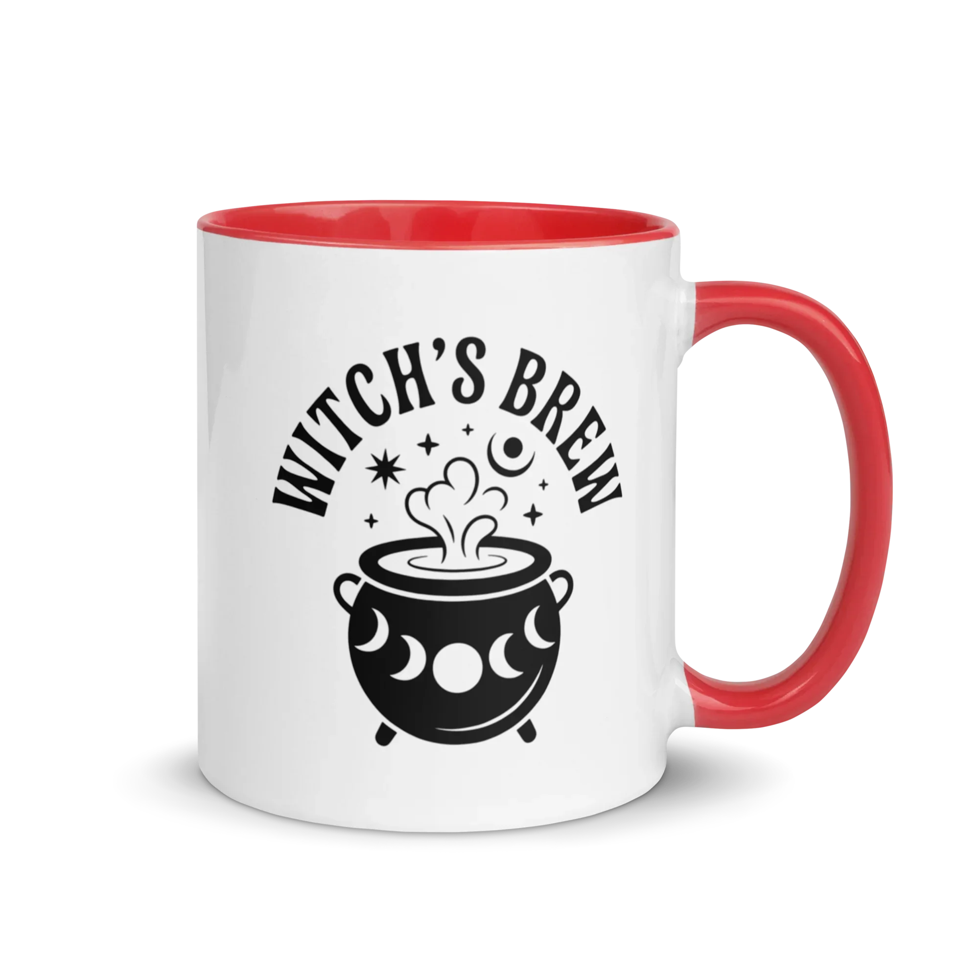 Witch’s Brew Ceramic Mug – Moon Cauldron Design - RaZits