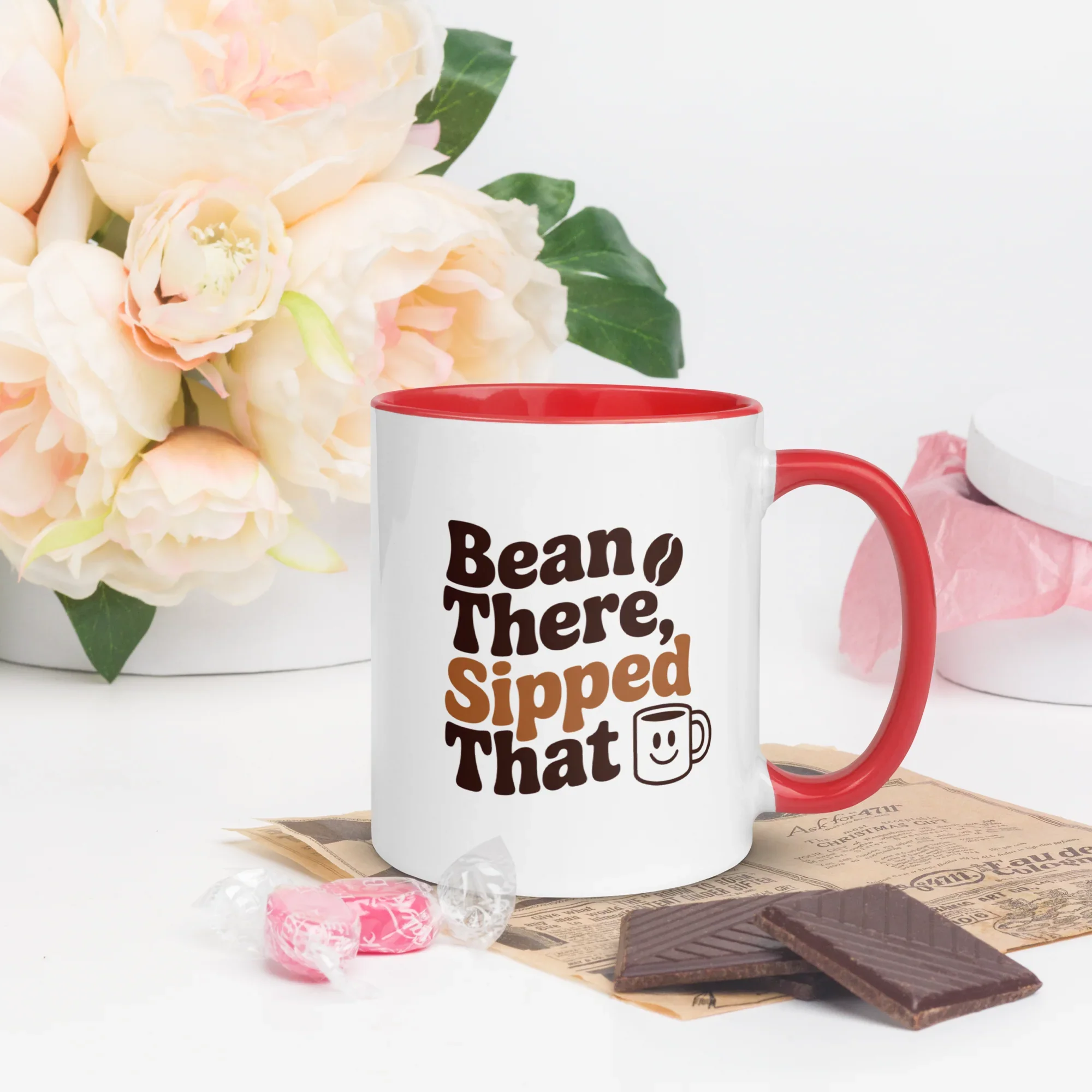 Bean There, Sipped That Ceramic Coffee Mug - RaZits