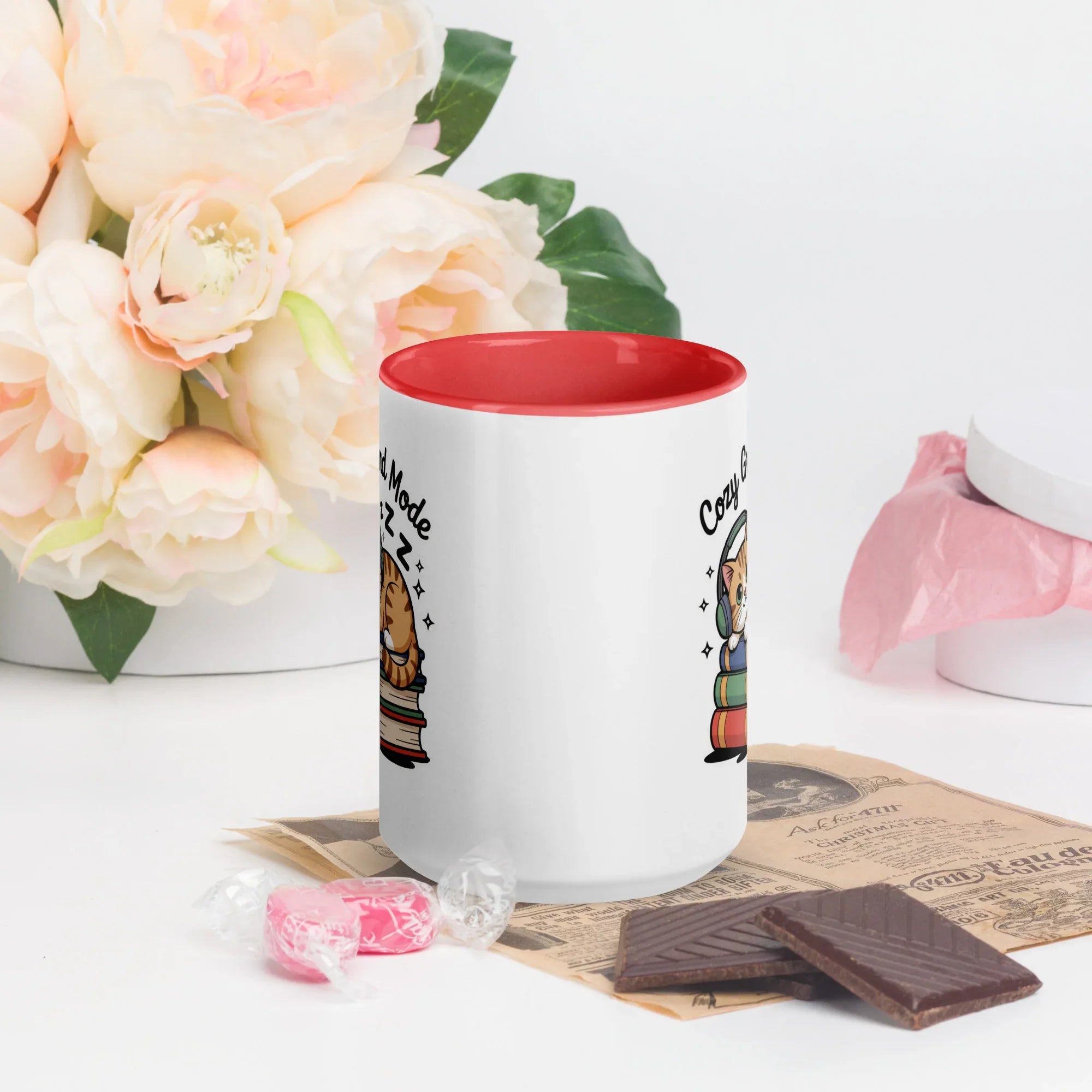 Cozy Grind Mode Cat Mug – Chill Gamer Cat Design for Study and Stream Sessions - RaZits