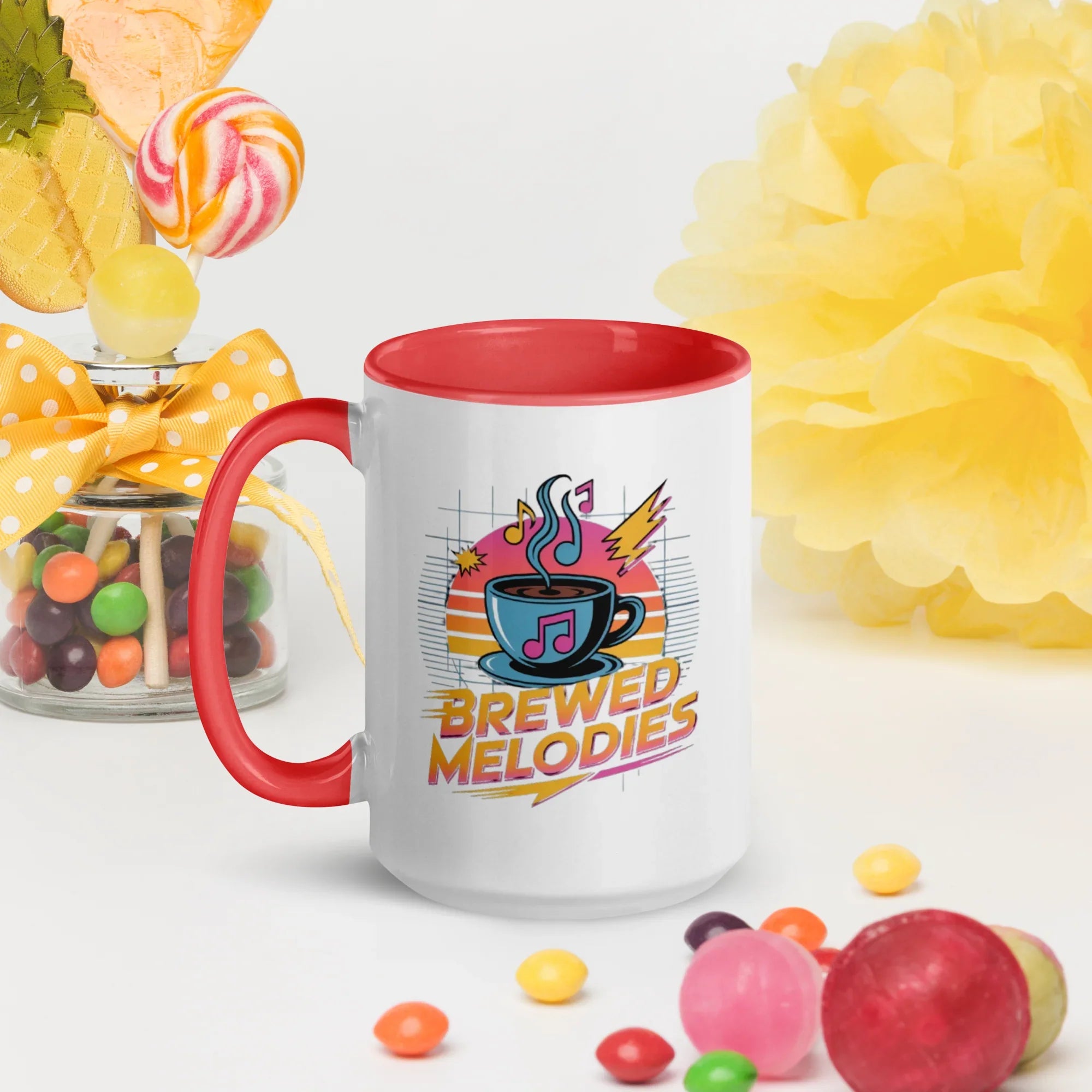 Brewed Melodies Mug – Retro Coffee Vibes for Music Lovers - RaZits