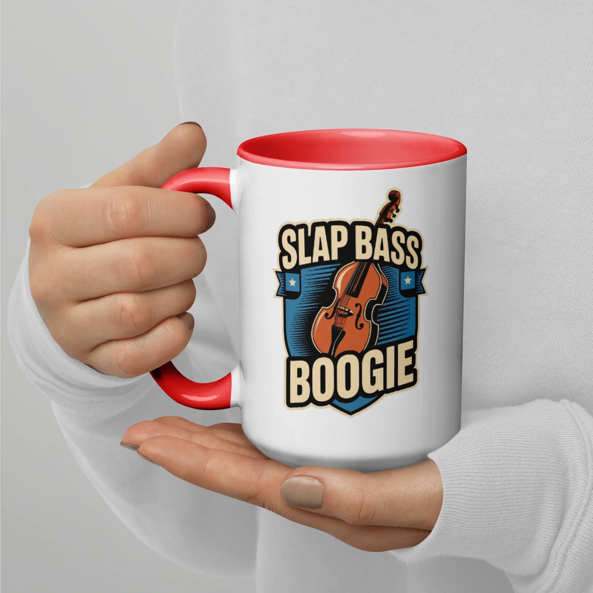 Slap Bass Boogie Retro Bass Ceramic Mug - RaZits