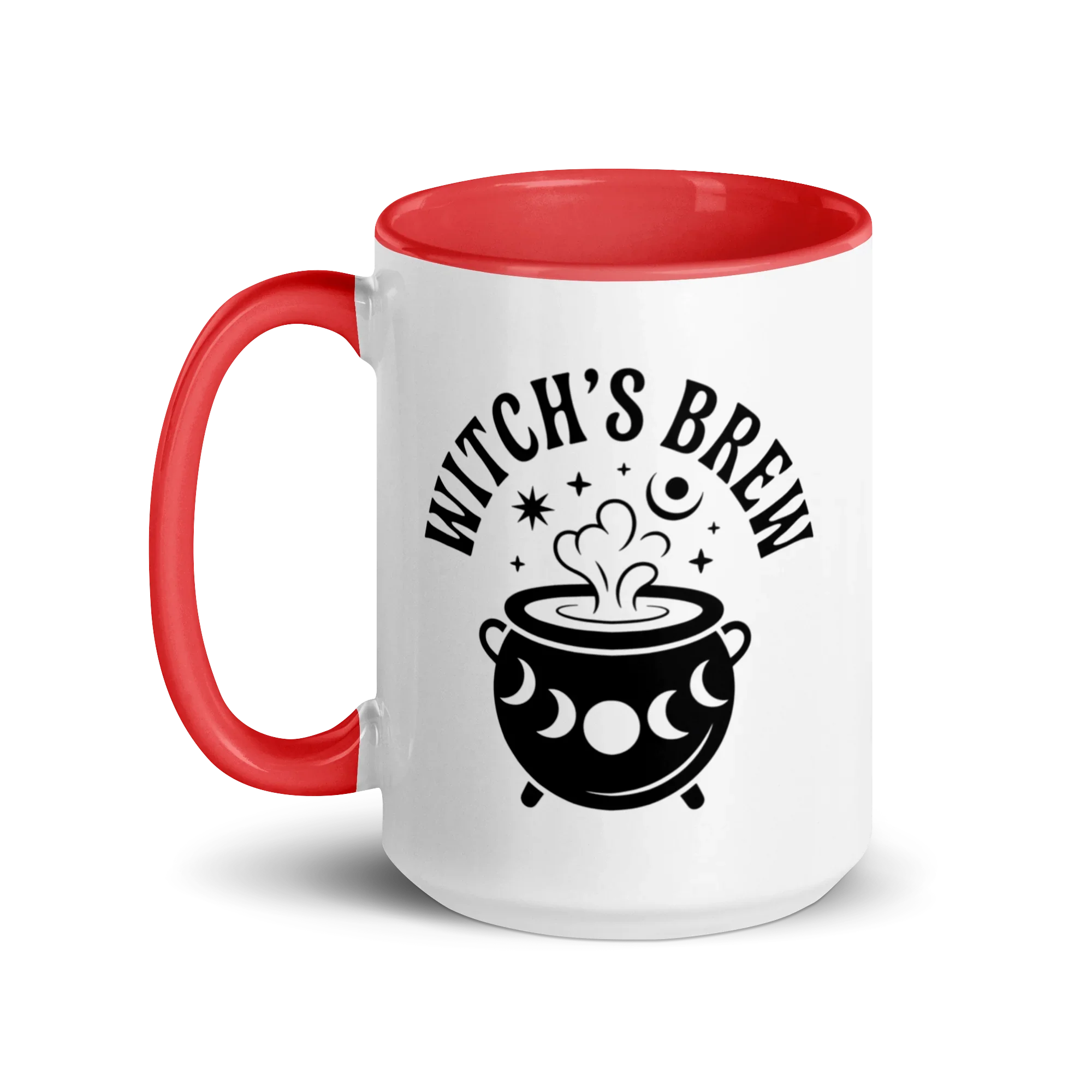 Witch’s Brew Ceramic Mug – Moon Cauldron Design - RaZits