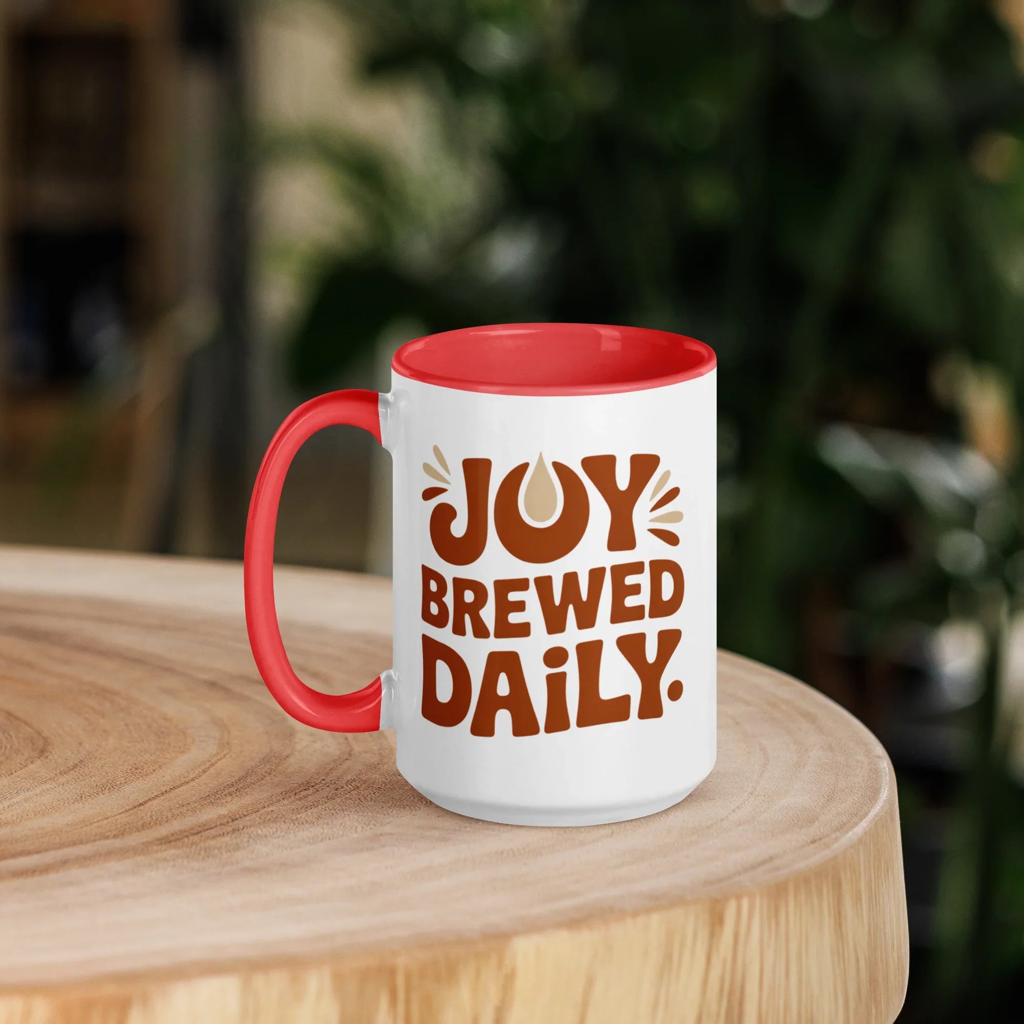 Joy Brewed Daily Ceramic Coffee Mug - RaZits